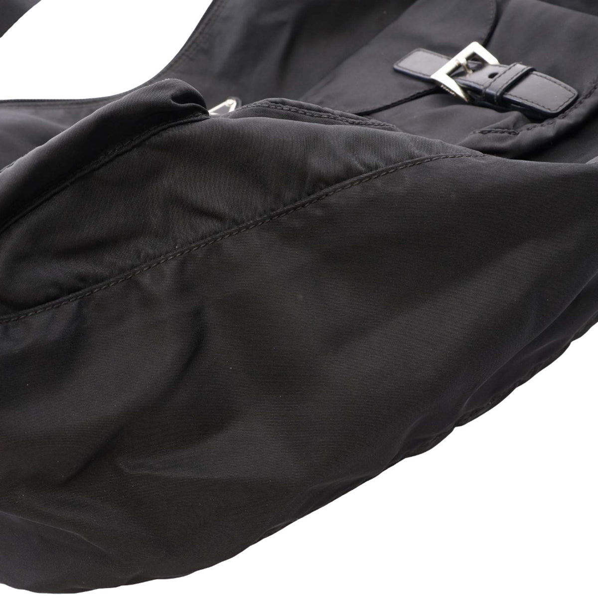 Prada Tessuto Zip Top Crossbody — Black