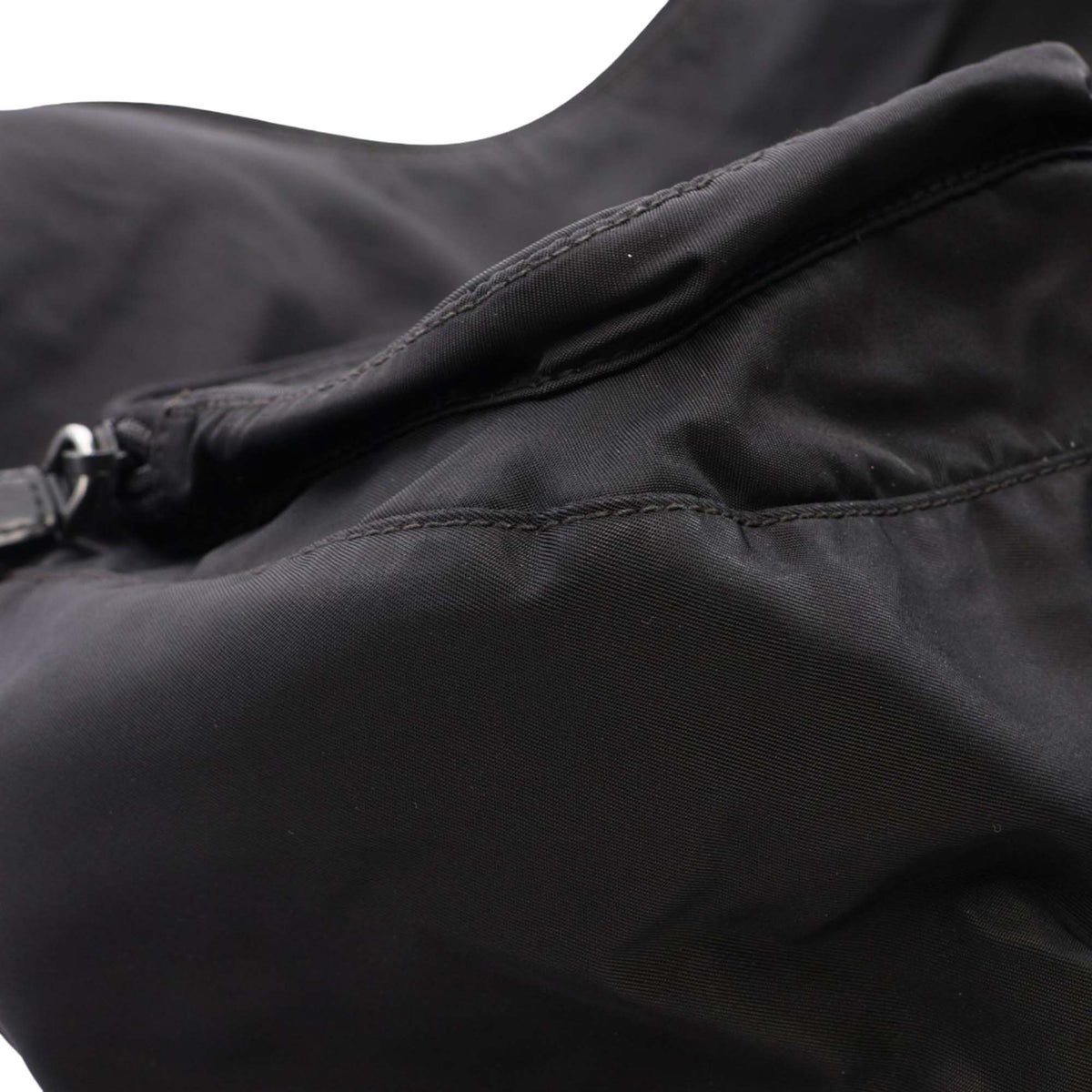 Prada Tessuto Zip Top Crossbody — Black