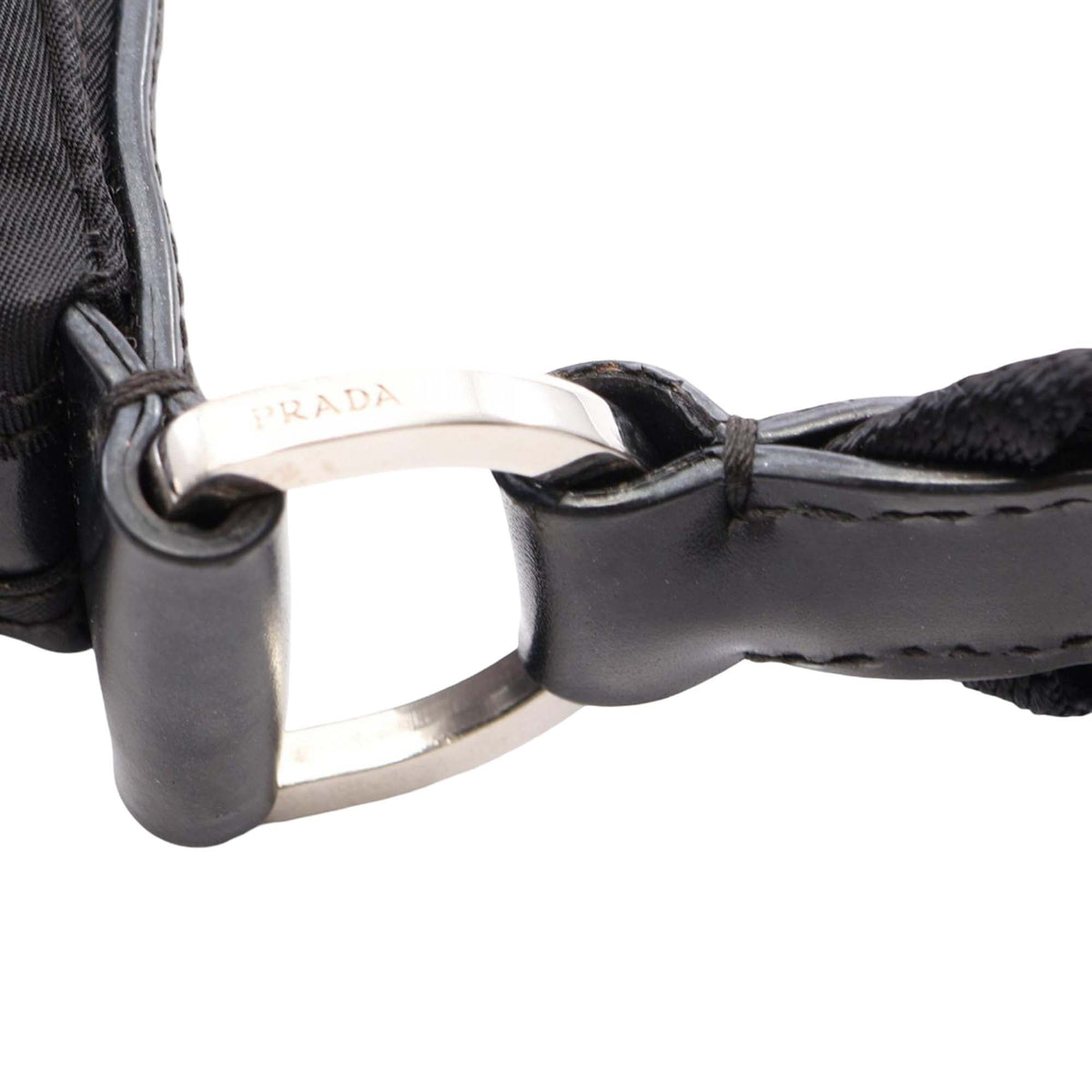 Prada Tessuto Zip Top Crossbody — Black