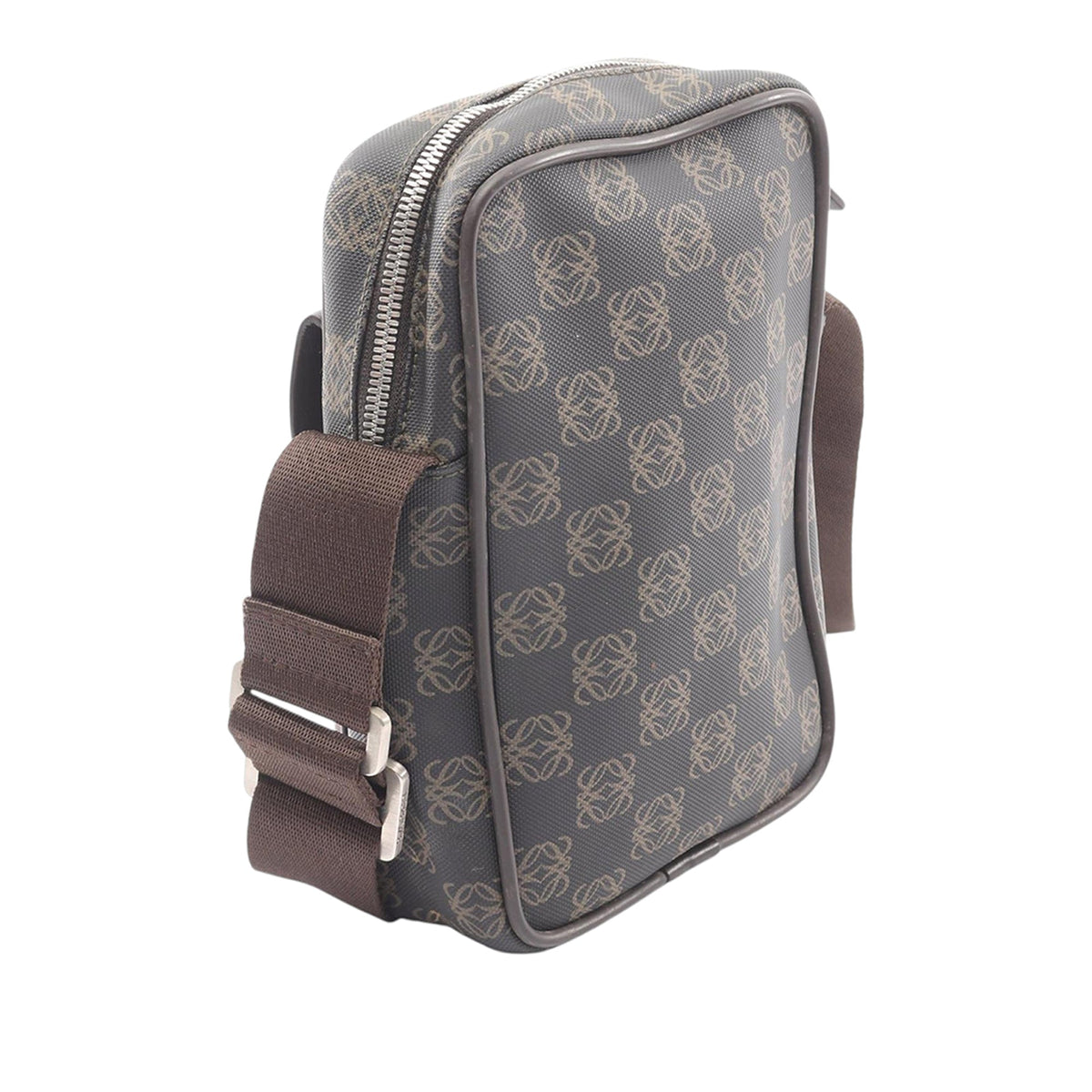 LOEWE Coated Canvas Repeat Anagram Crossbody