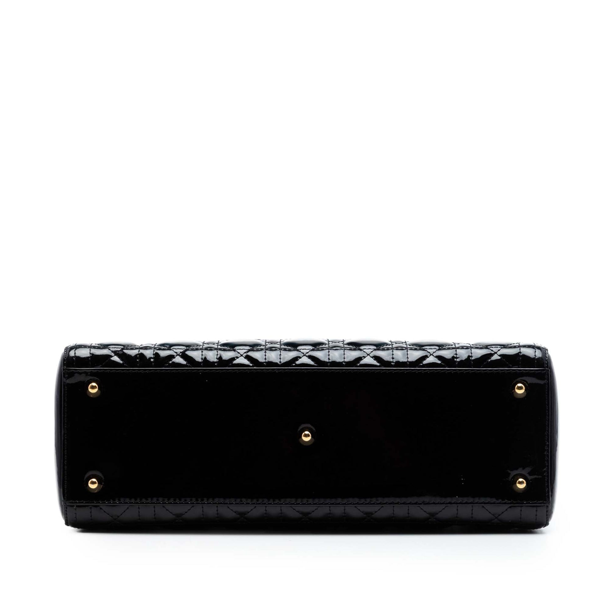 Dior Large Patent Cannage Lady Dior
