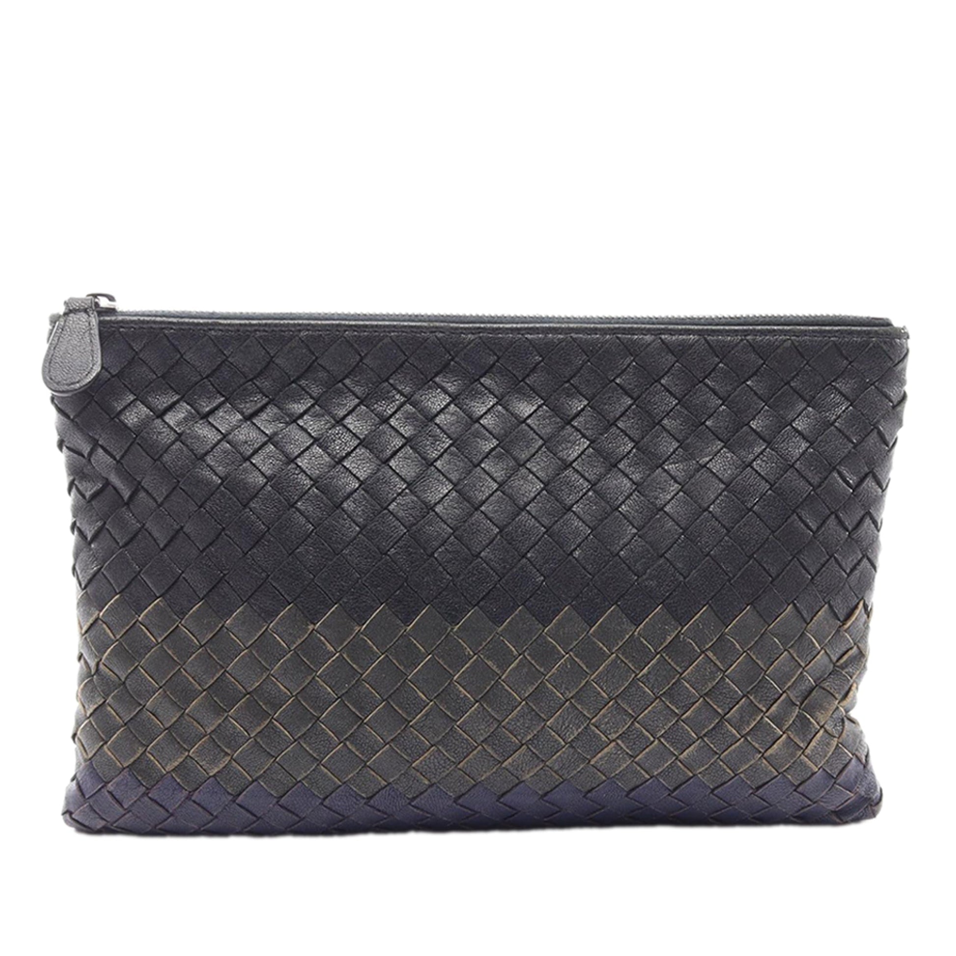 Bottega Veneta Tricolor Nappa Intrecciato Clutch