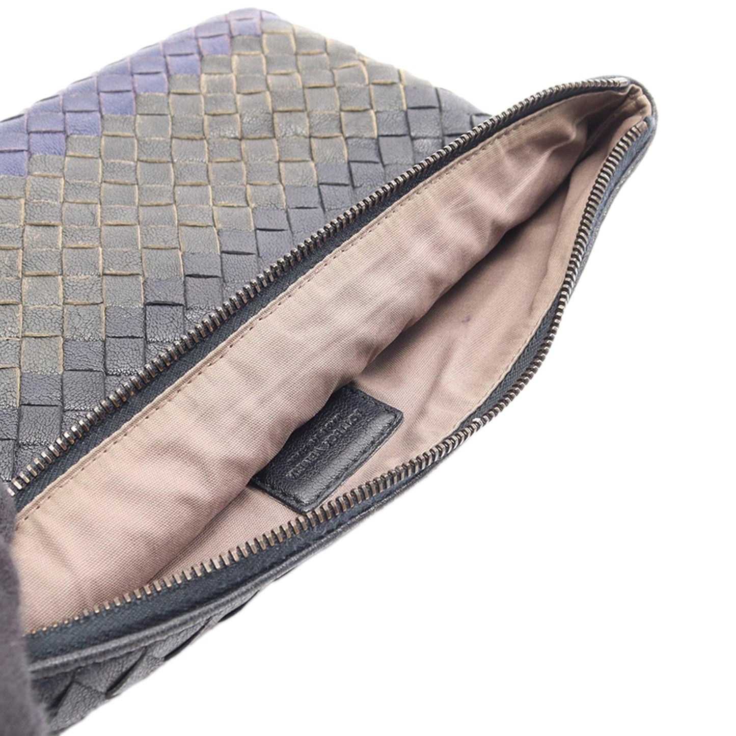 Bottega Veneta Tricolor Nappa Intrecciato Clutch