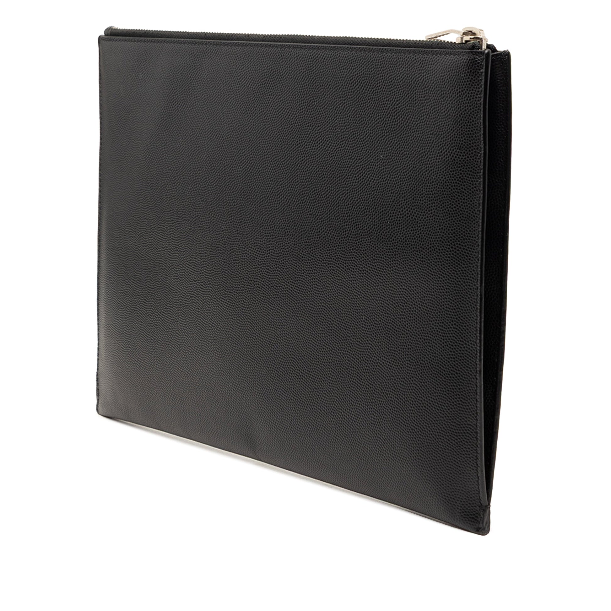 Saint Laurent Grain De Poudre Zip Clutch
