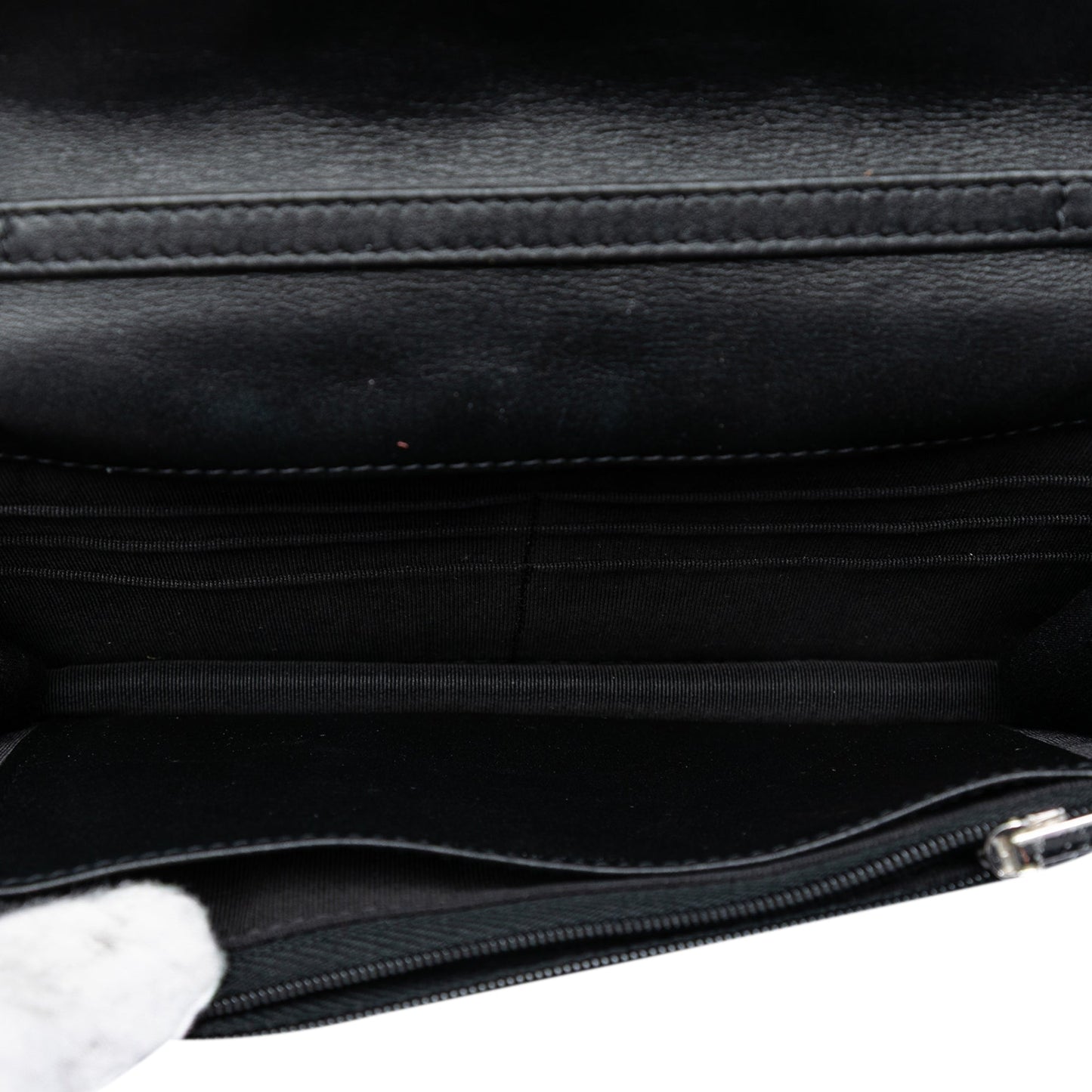Chanel Quilted Suede Cocostellar Wallet on Chain