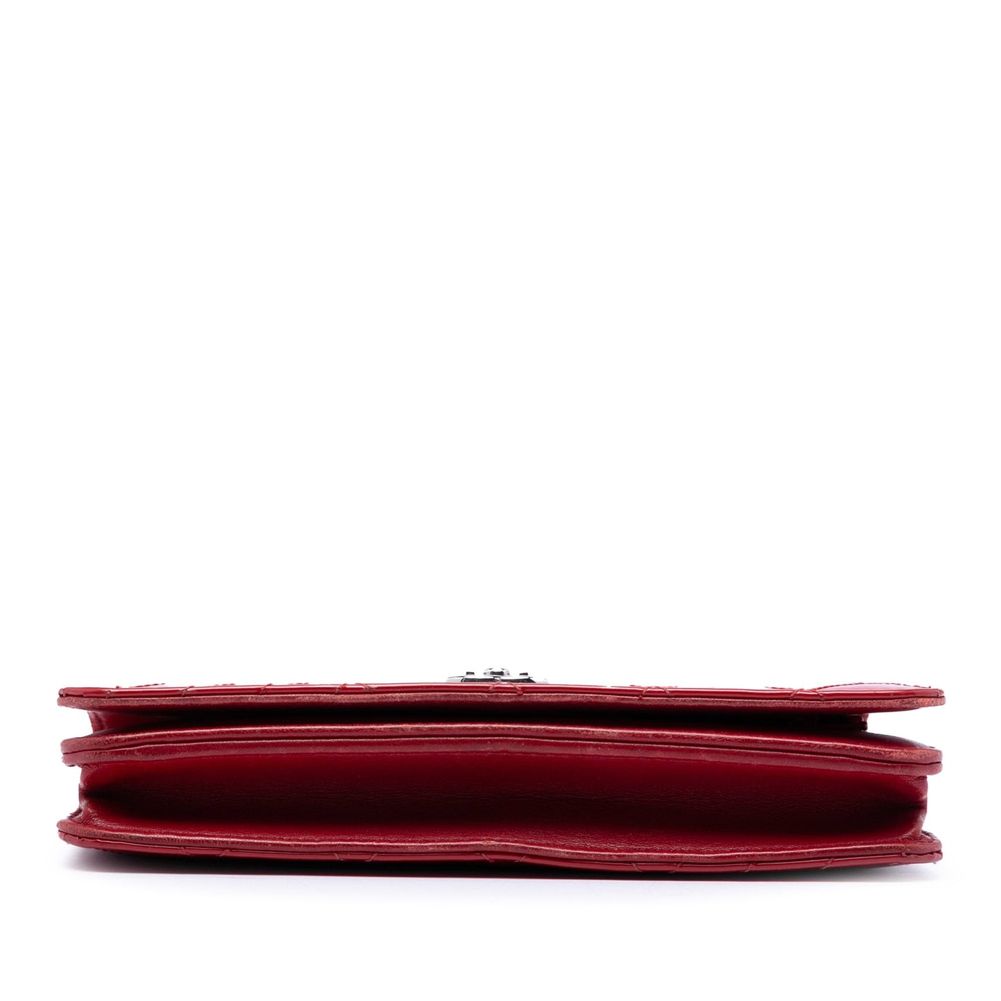 CC Quilted Patent Coco Boy Wallet On Chain