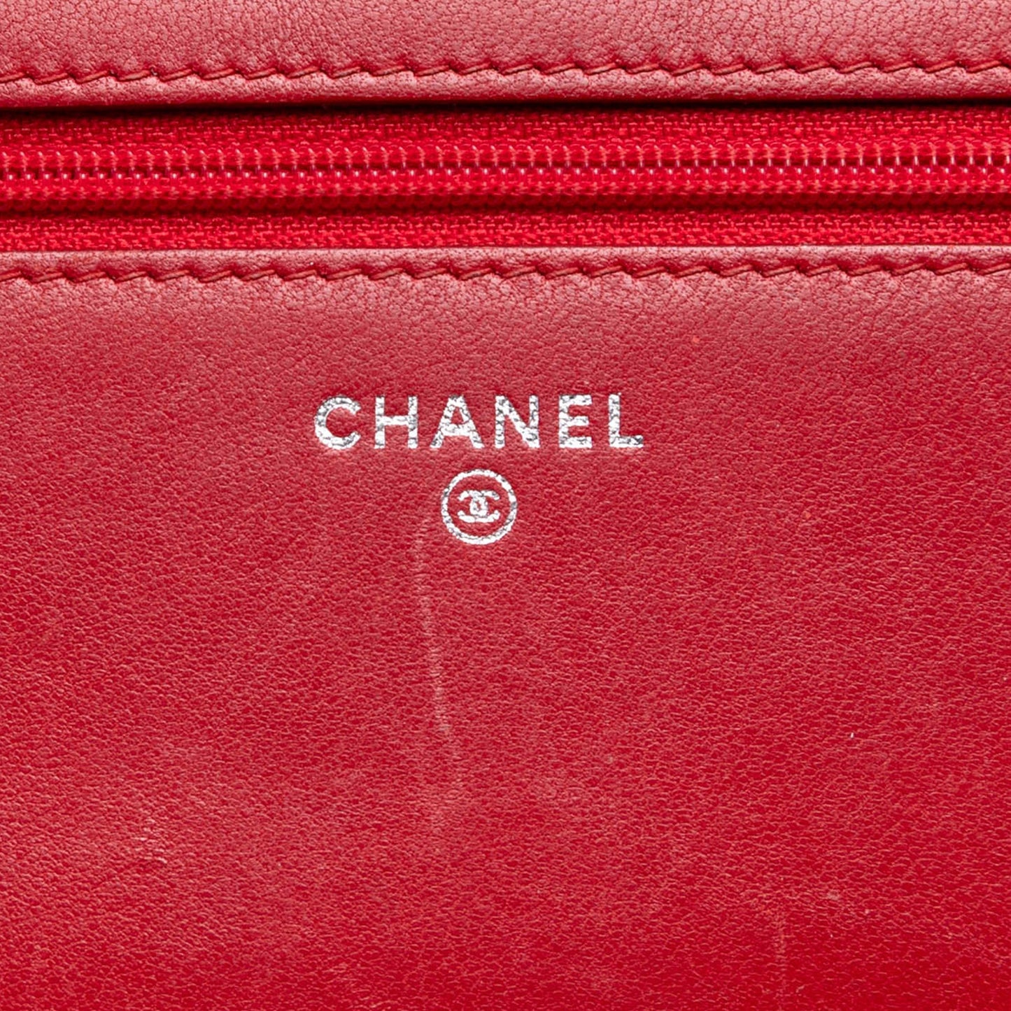 CC Quilted Patent Coco Boy Wallet On Chain