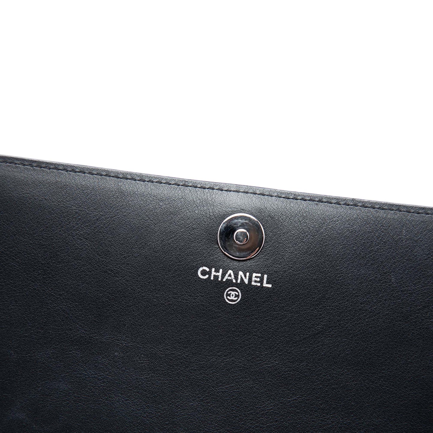 Chanel CC Patent Strass Embellished Wallet On Chain