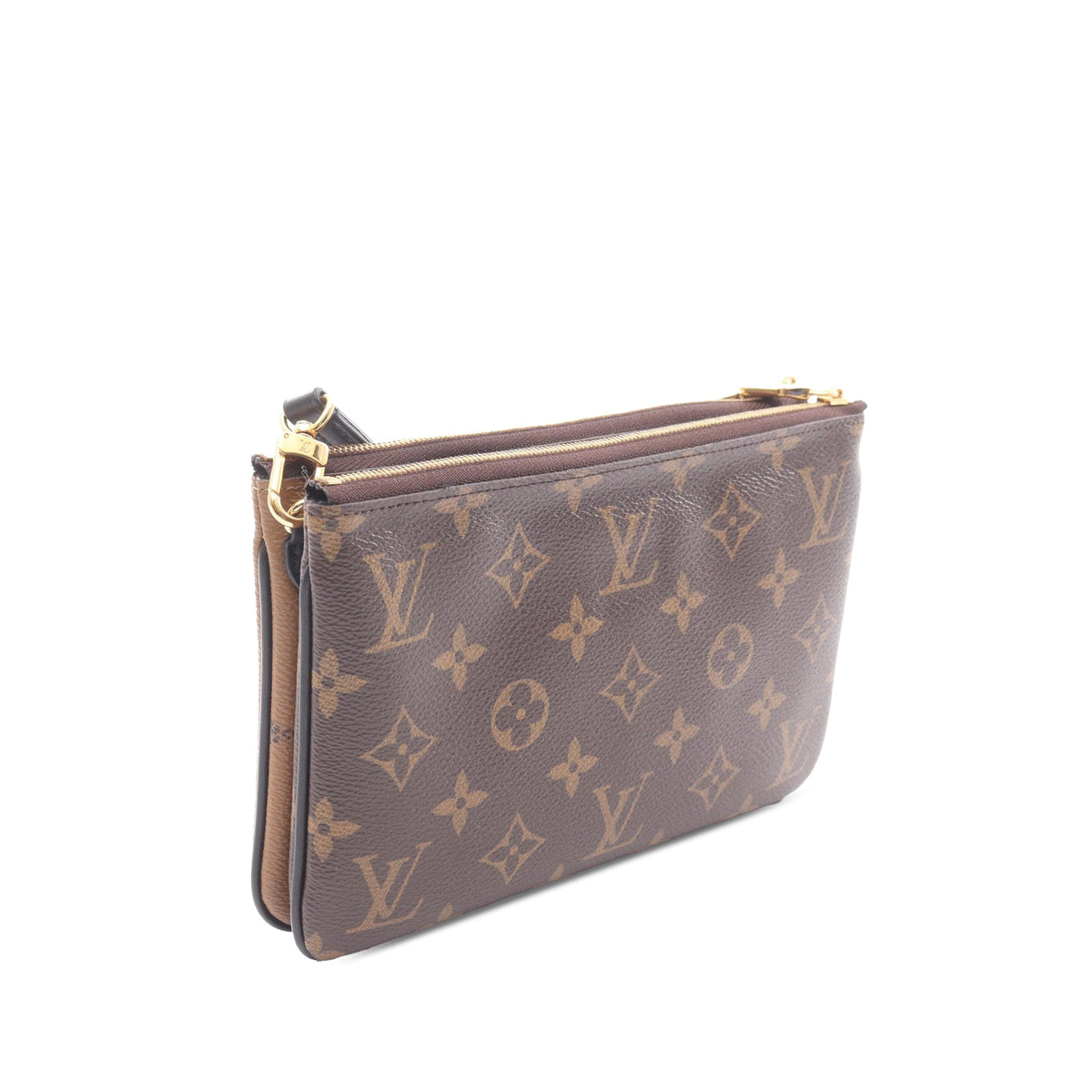 Louis Vuitton Monogram Giant Reverse Double Zip Pochette
