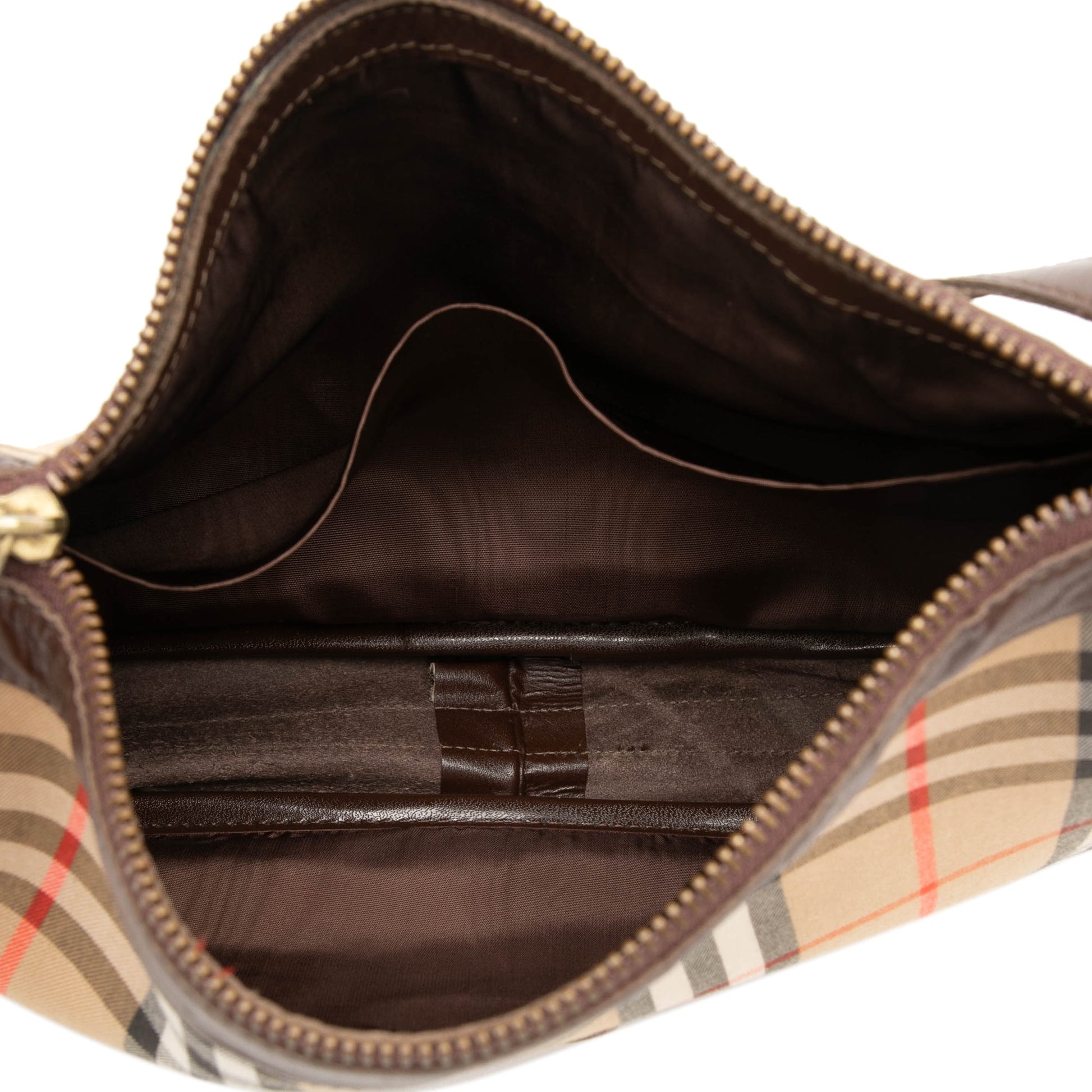 Burberry Haymarket Check Canvas Shoulder Bag