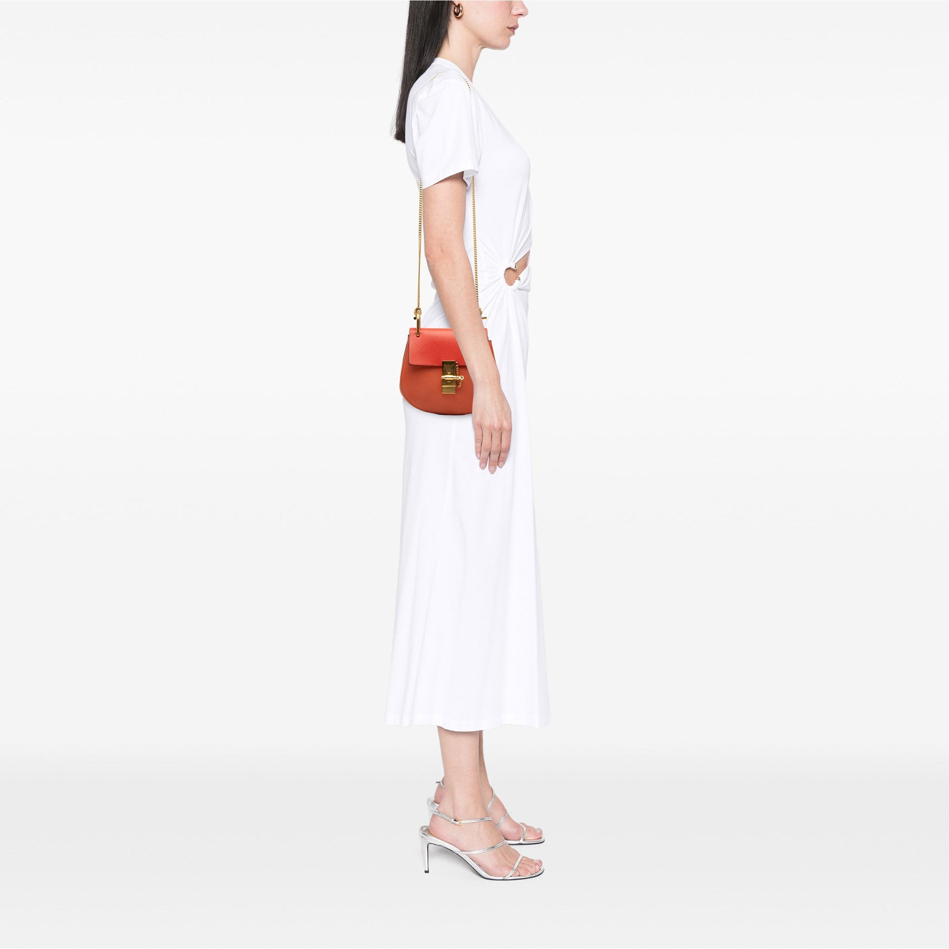 Chloé Small Leather Drew Crossbody