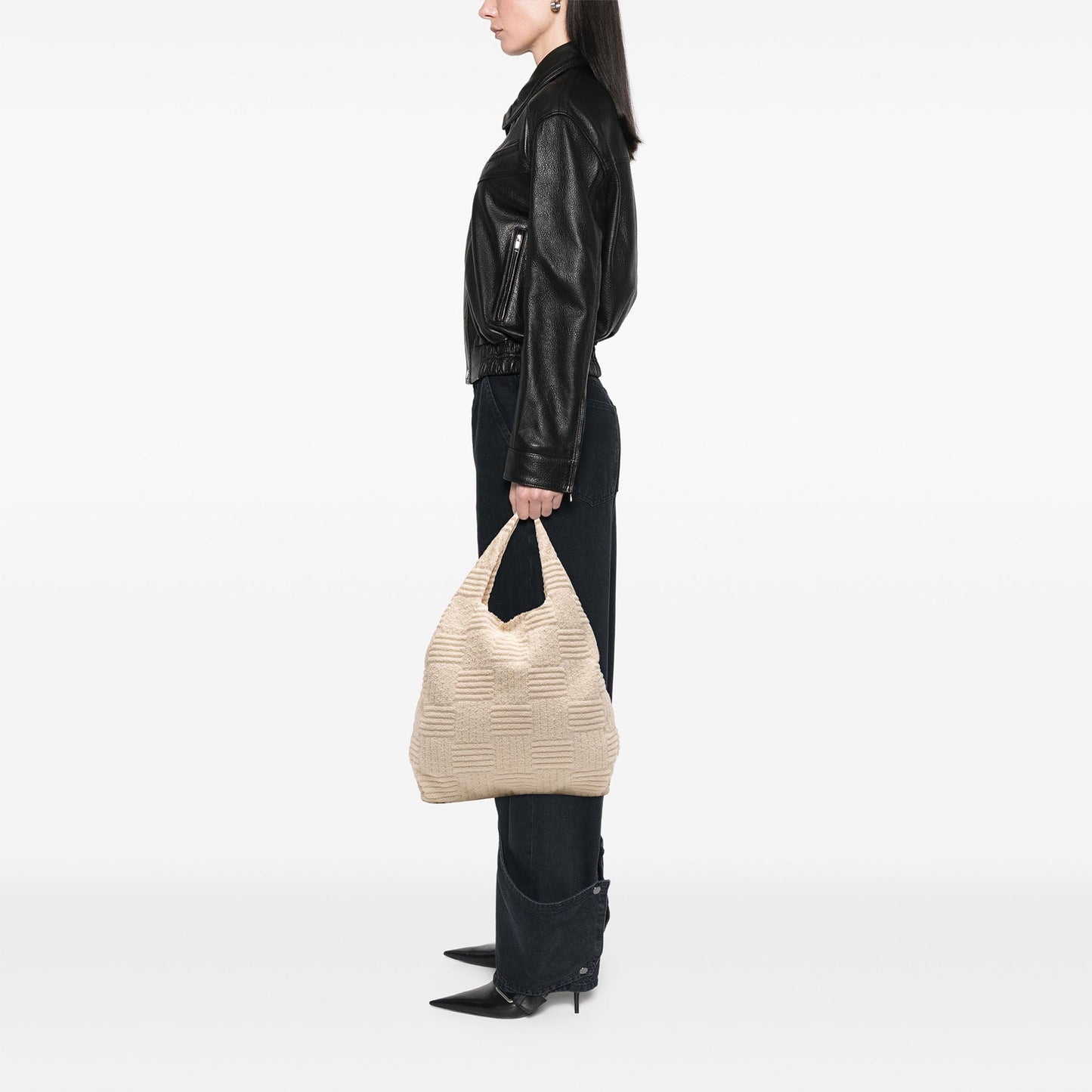 Bottega Veneta Terry Cloth Shopping Tote