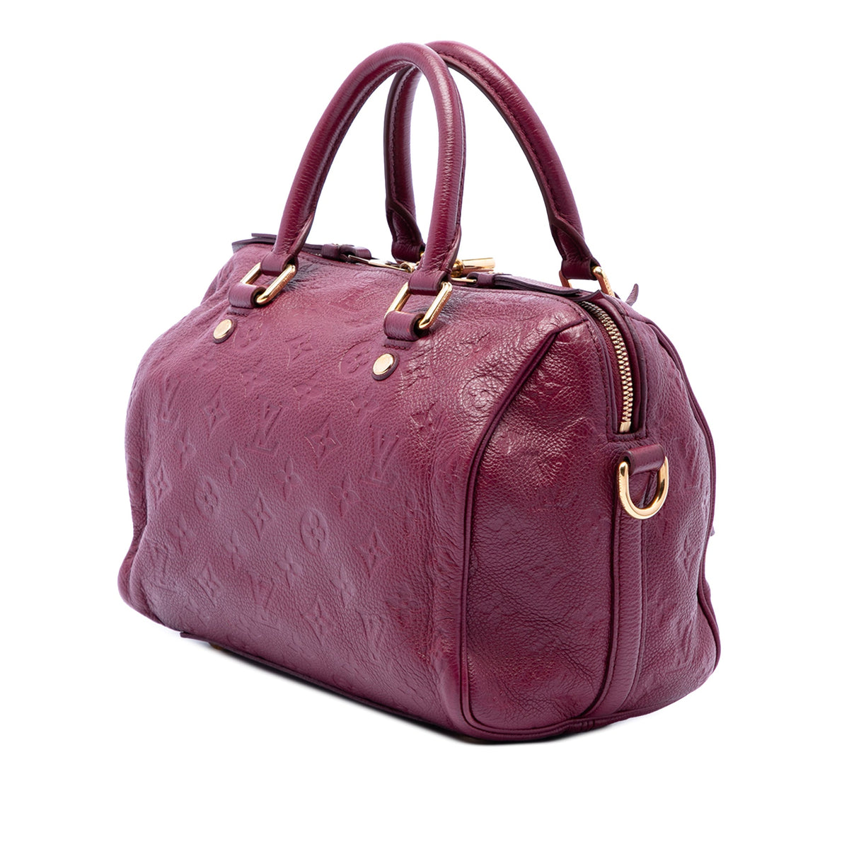Louis Vuitton Monogram Empreinte Speedy Bandouliere 25 — Red