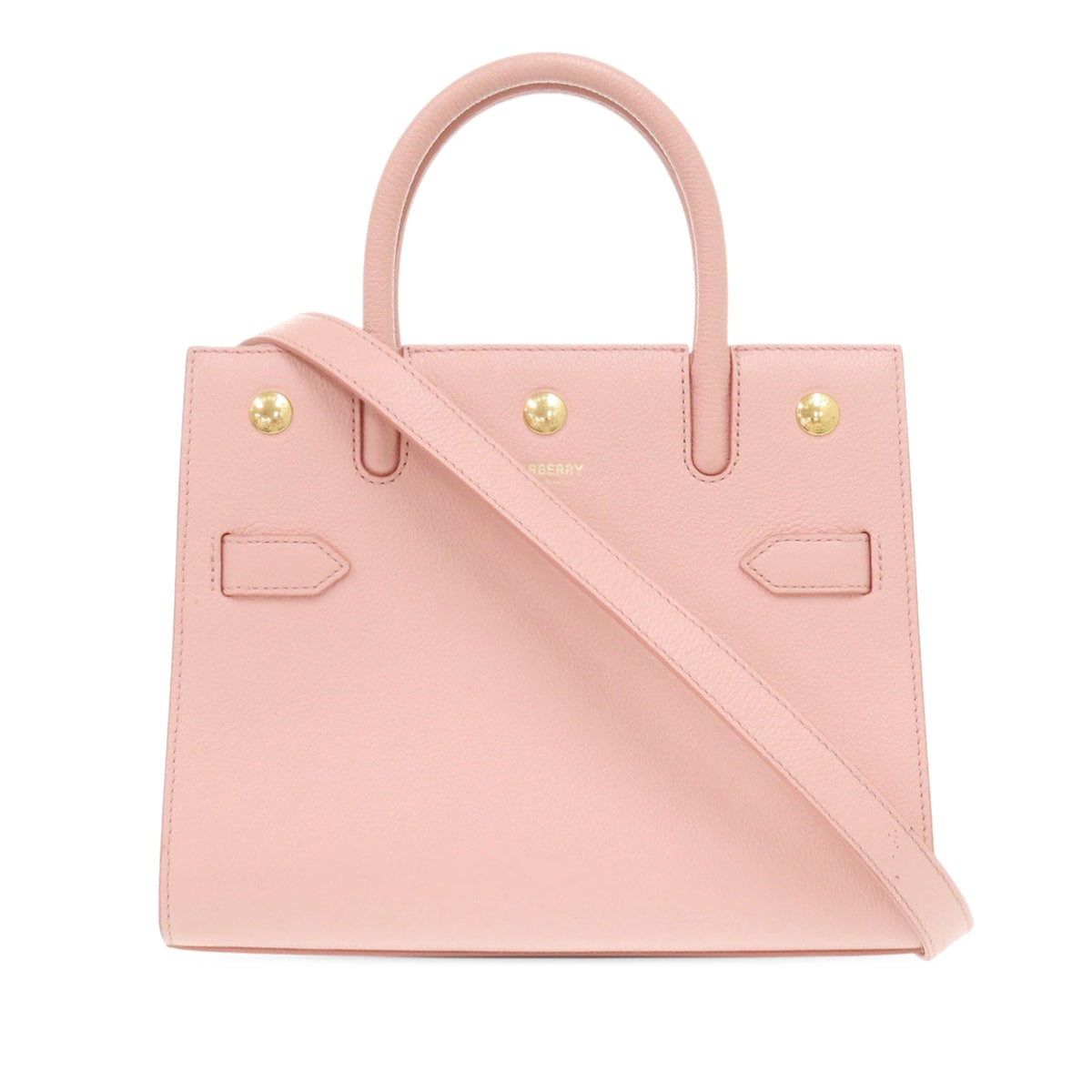 Burberry Grained Leather Satchel