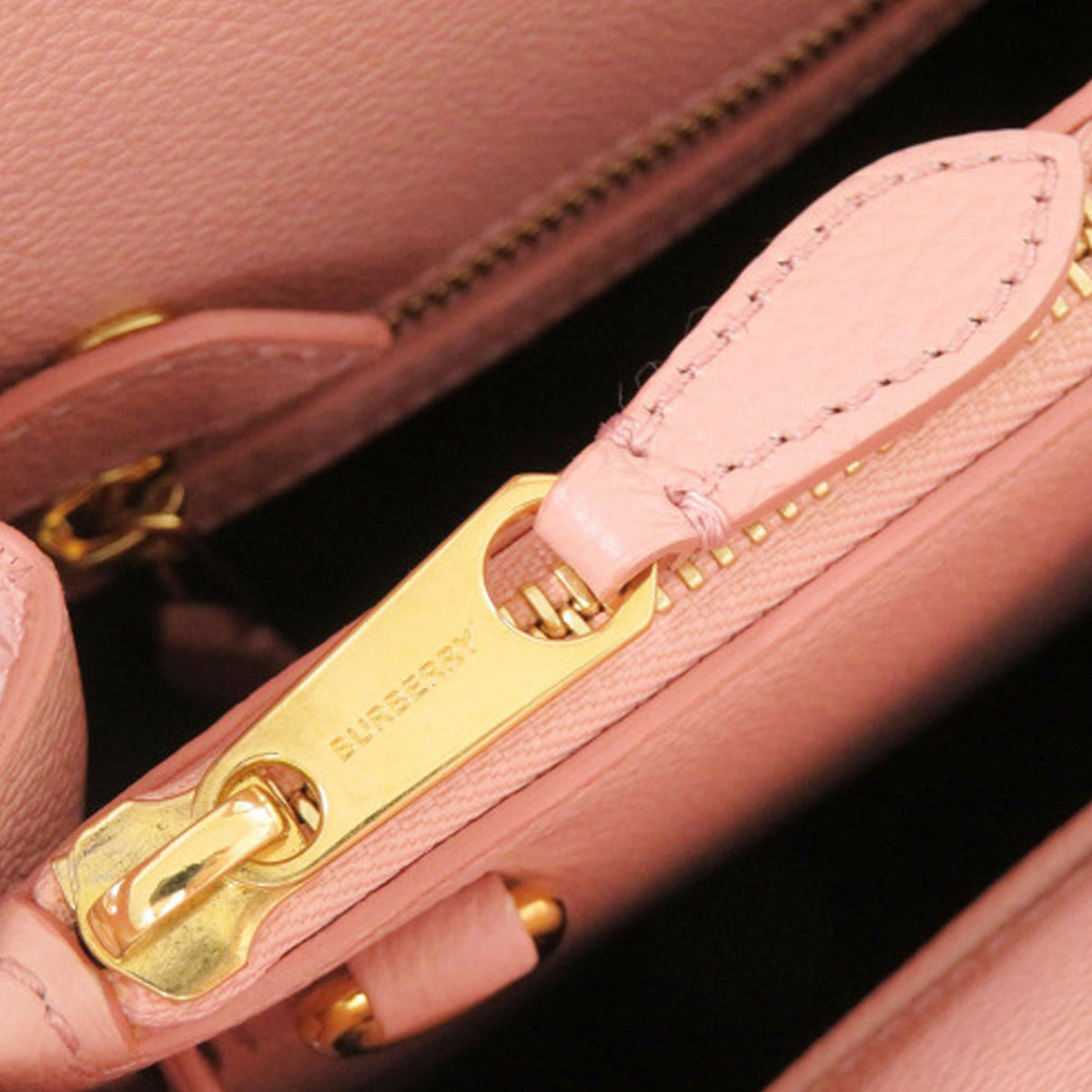 Burberry Grained Leather Satchel