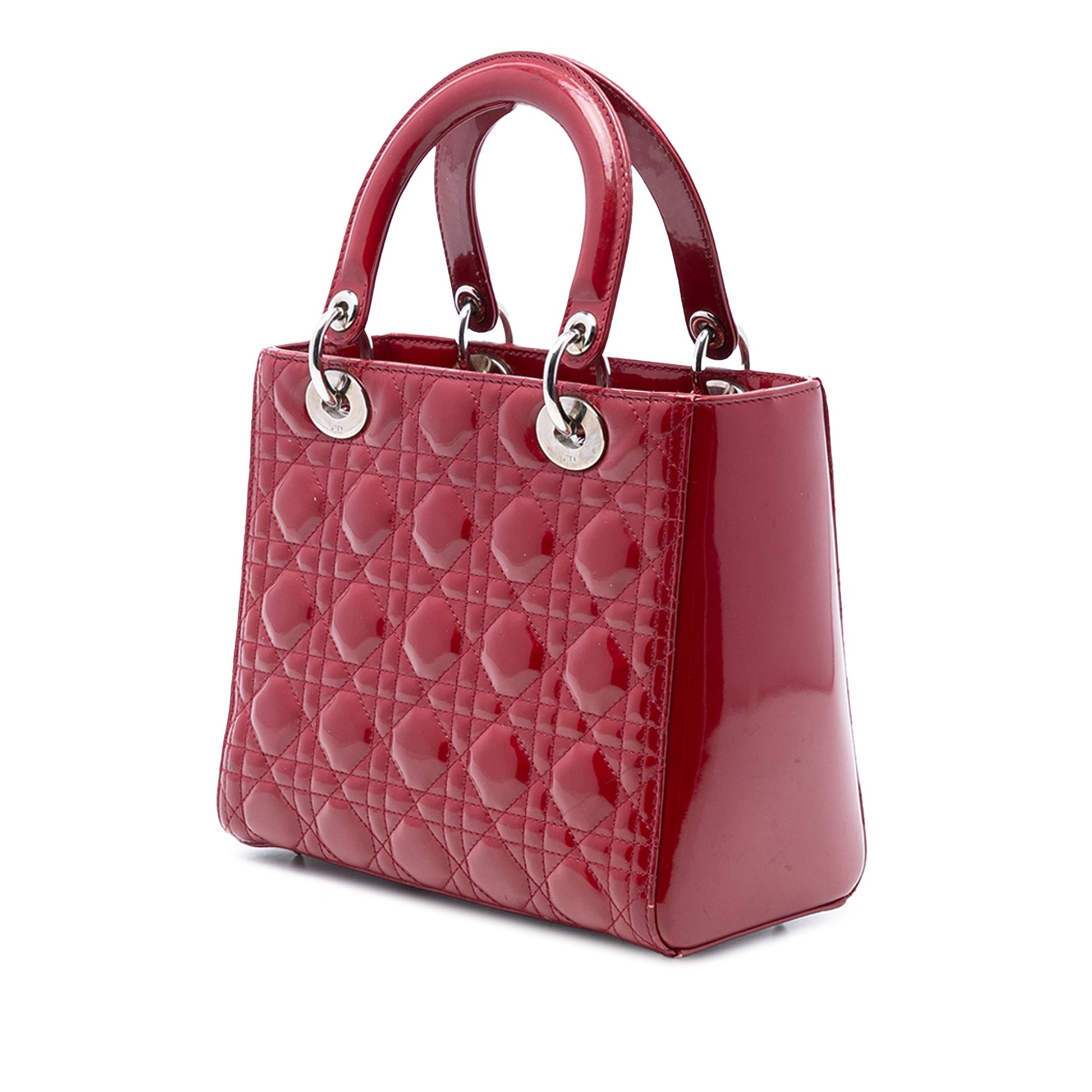 Dior Medium Patent Cannage Lady Dior
