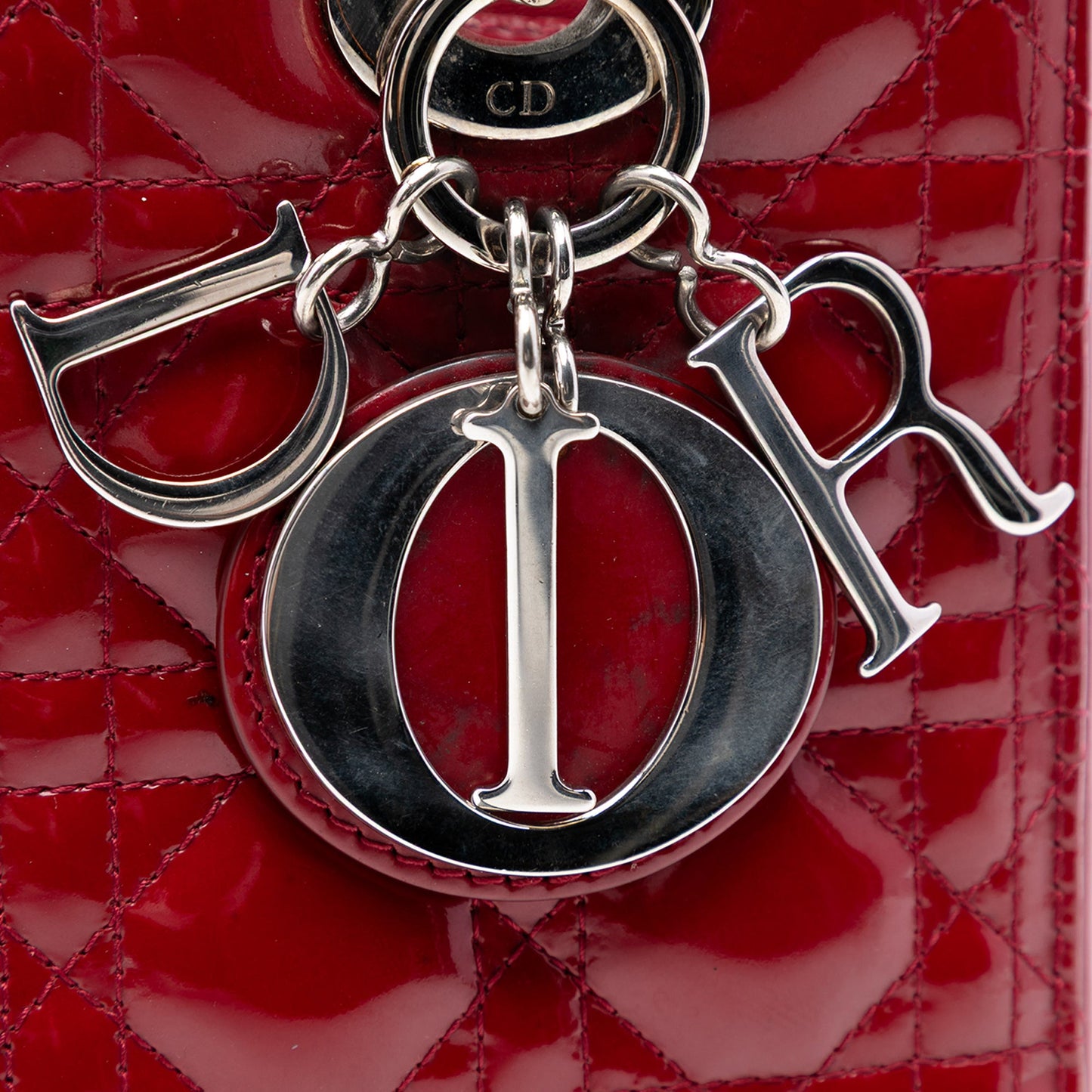 Dior Medium Patent Cannage Lady Dior