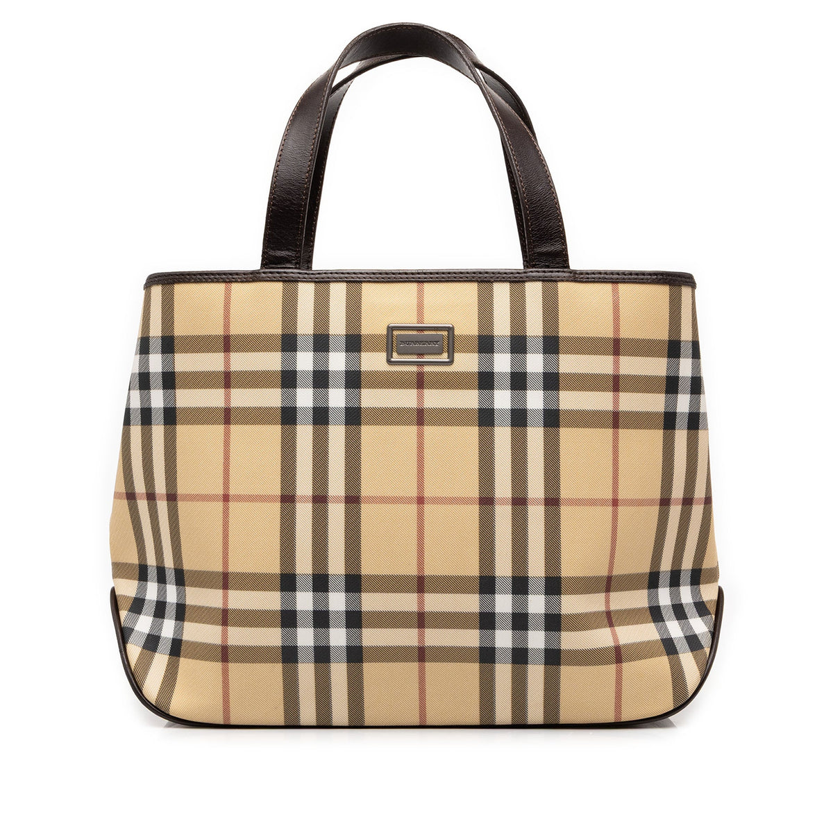 Burberry House Check Coated Canvas Tote