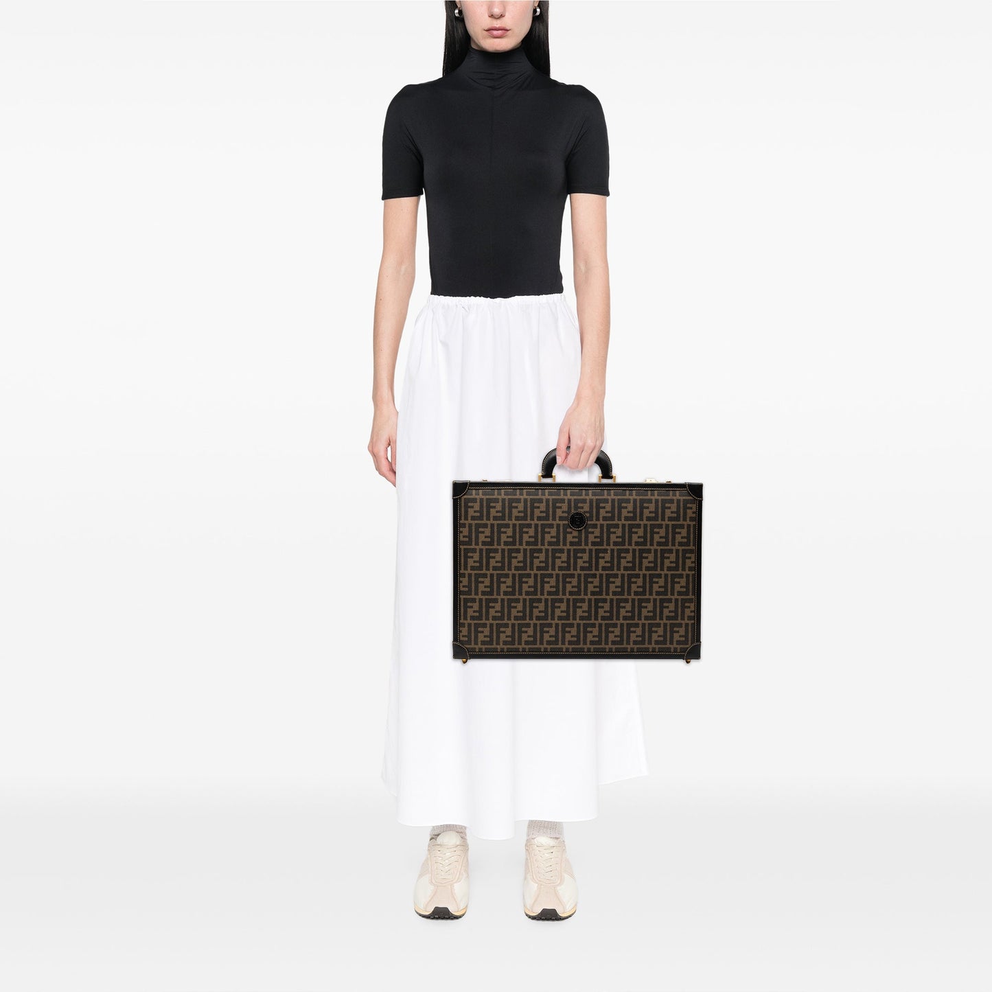 Zucca Coated Canvas Trunk Travel Bag