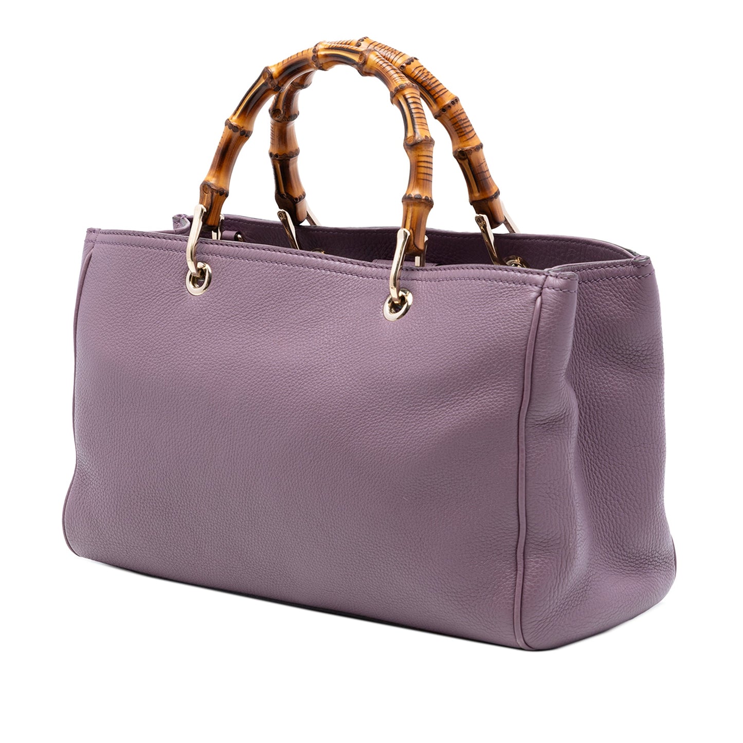 Gucci Medium Calfskin Bamboo Shopper Satchel
