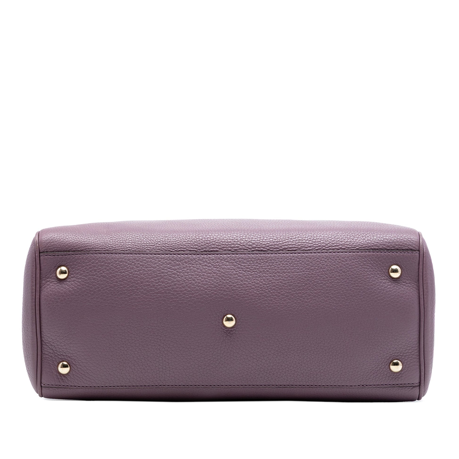 Gucci Medium Calfskin Bamboo Shopper Satchel