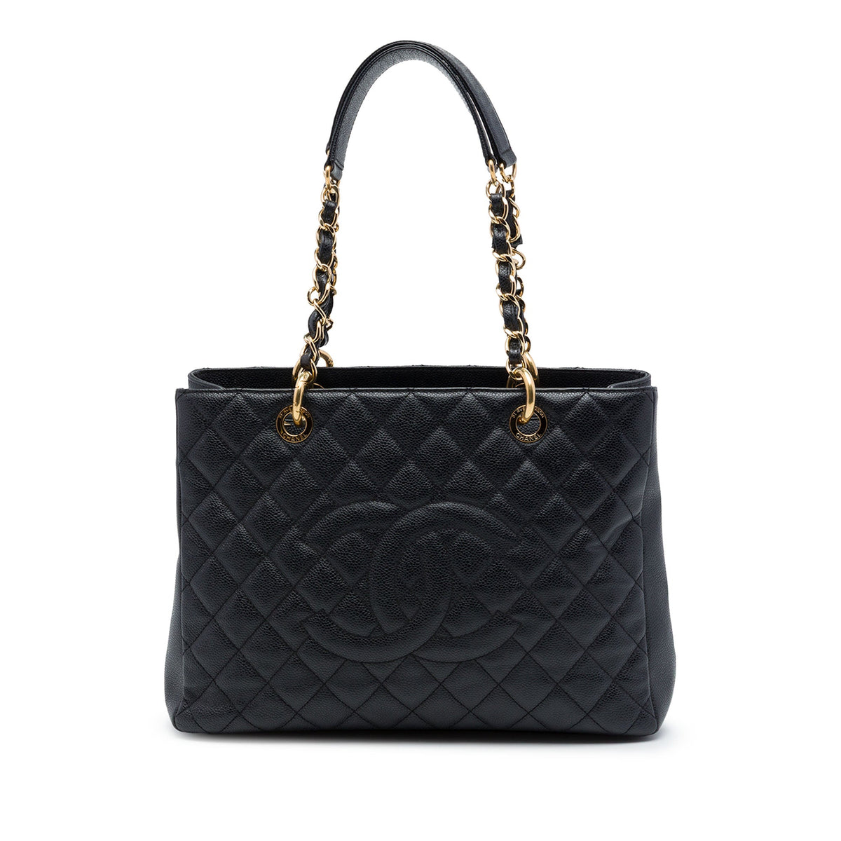 Chanel Caviar Grand Shopping Tote — Black