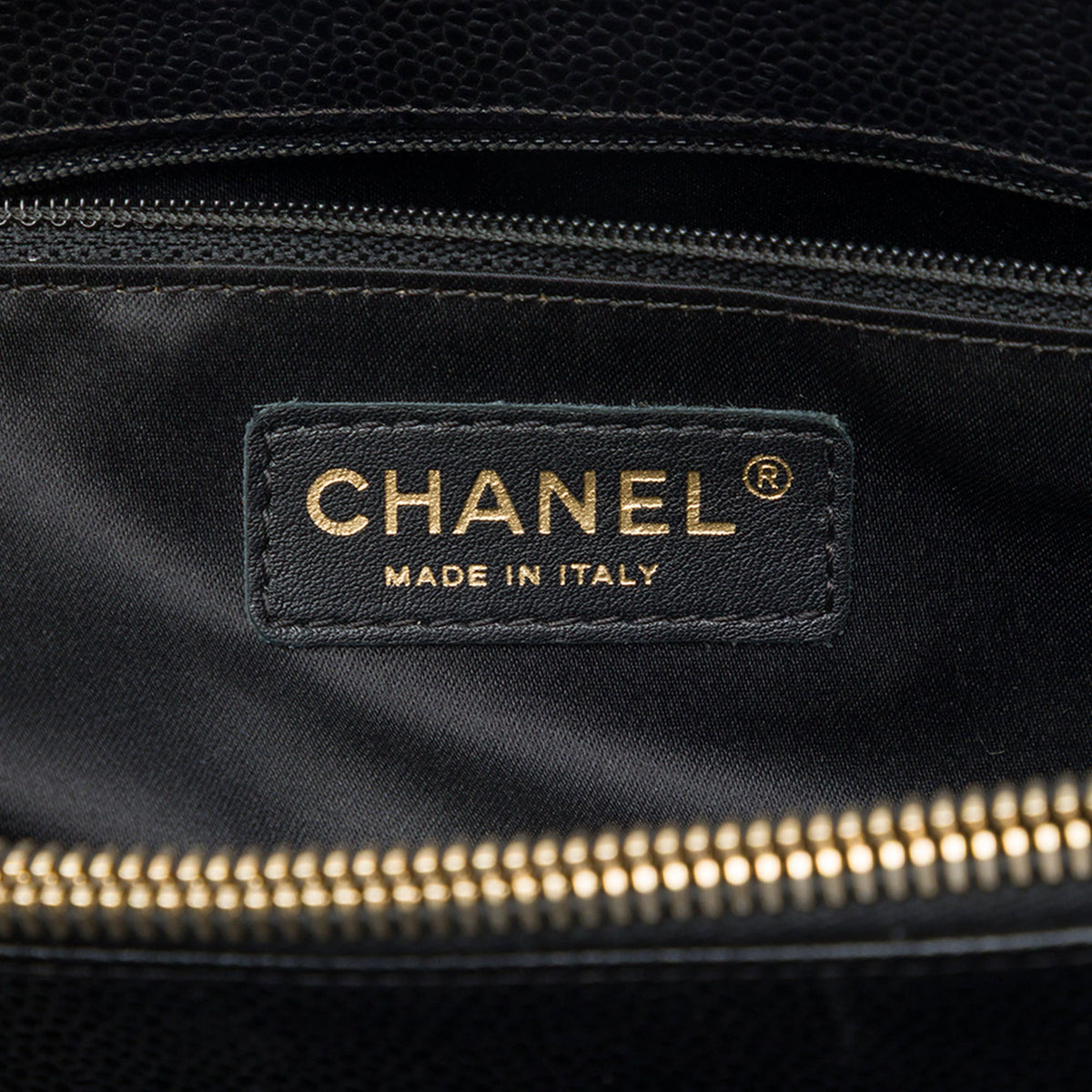 Chanel Caviar Grand Shopping Tote — Black