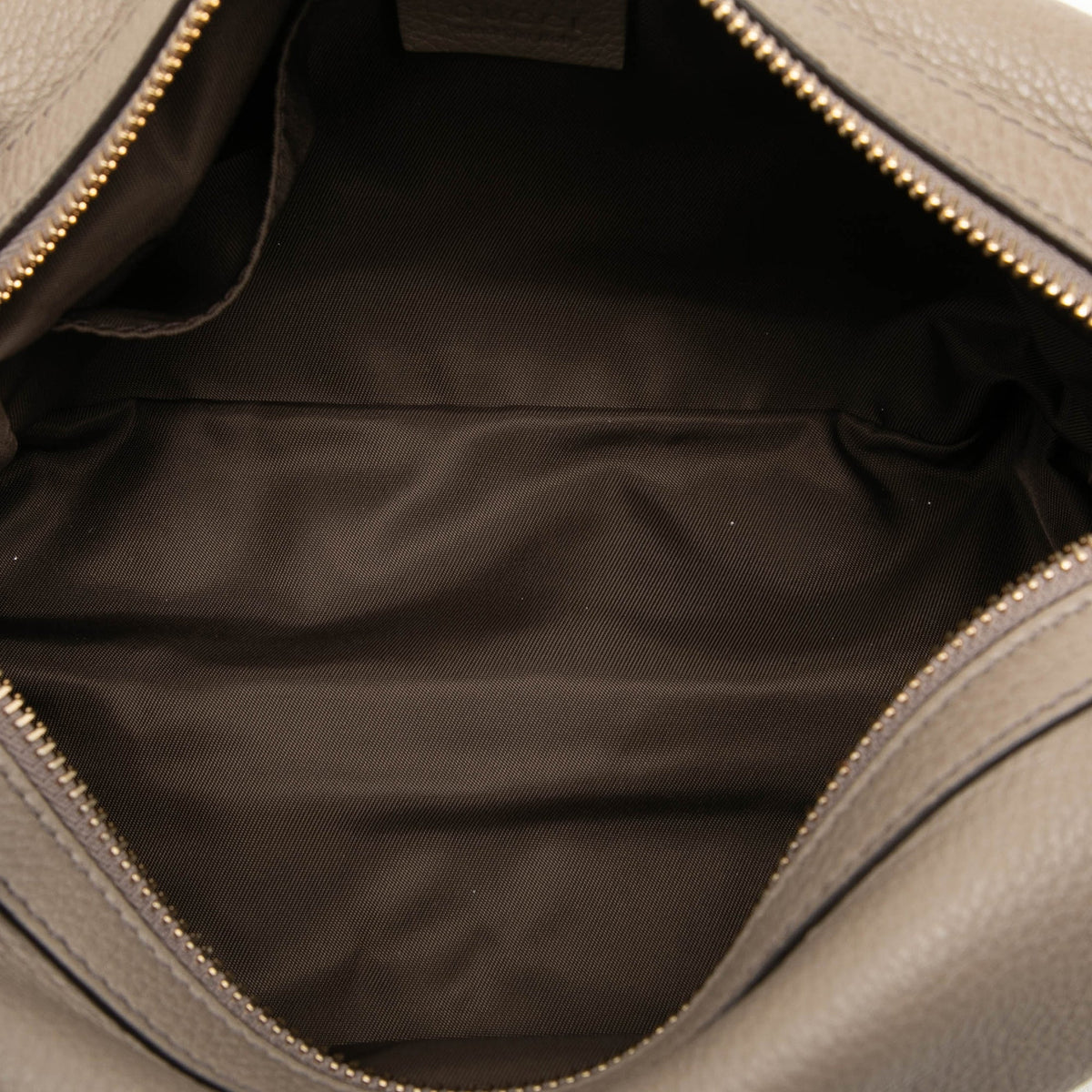 Gucci Calfskin Soho Clutch — Brown