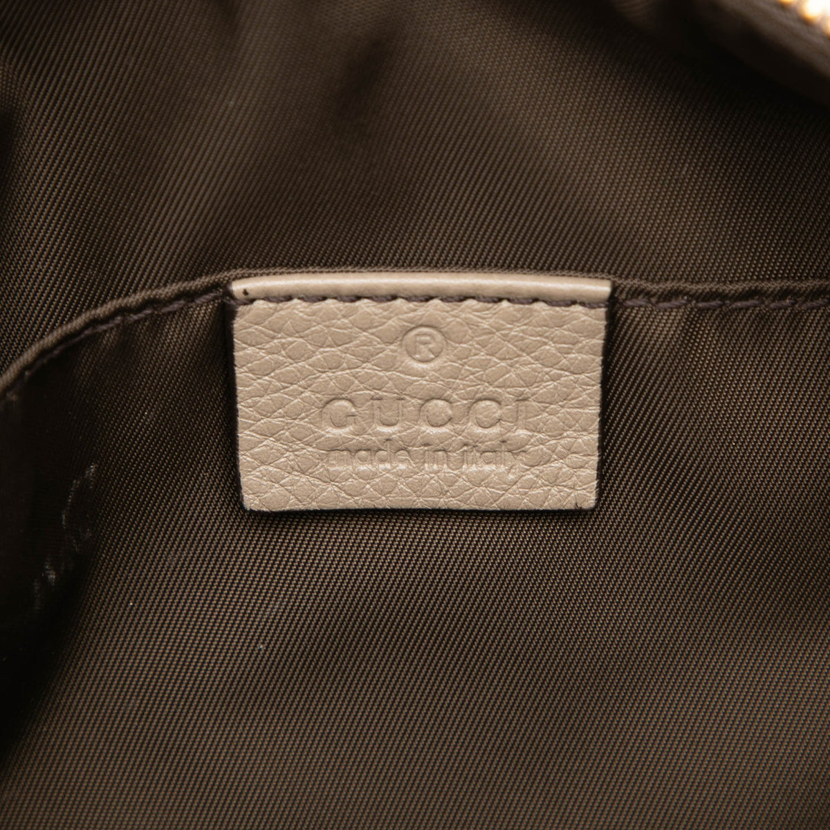 Gucci Calfskin Soho Clutch — Brown