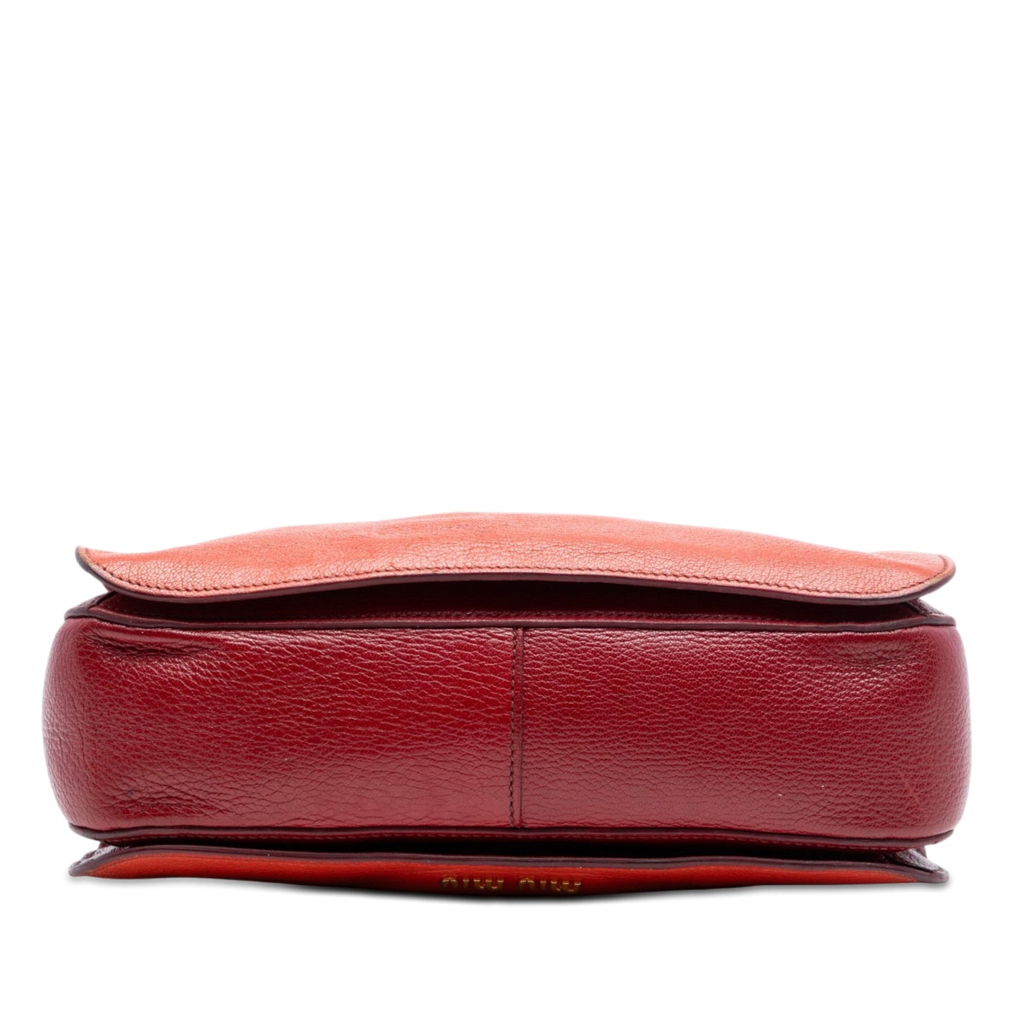 Miu Miu Bicolor Goatskin Madras Satchel