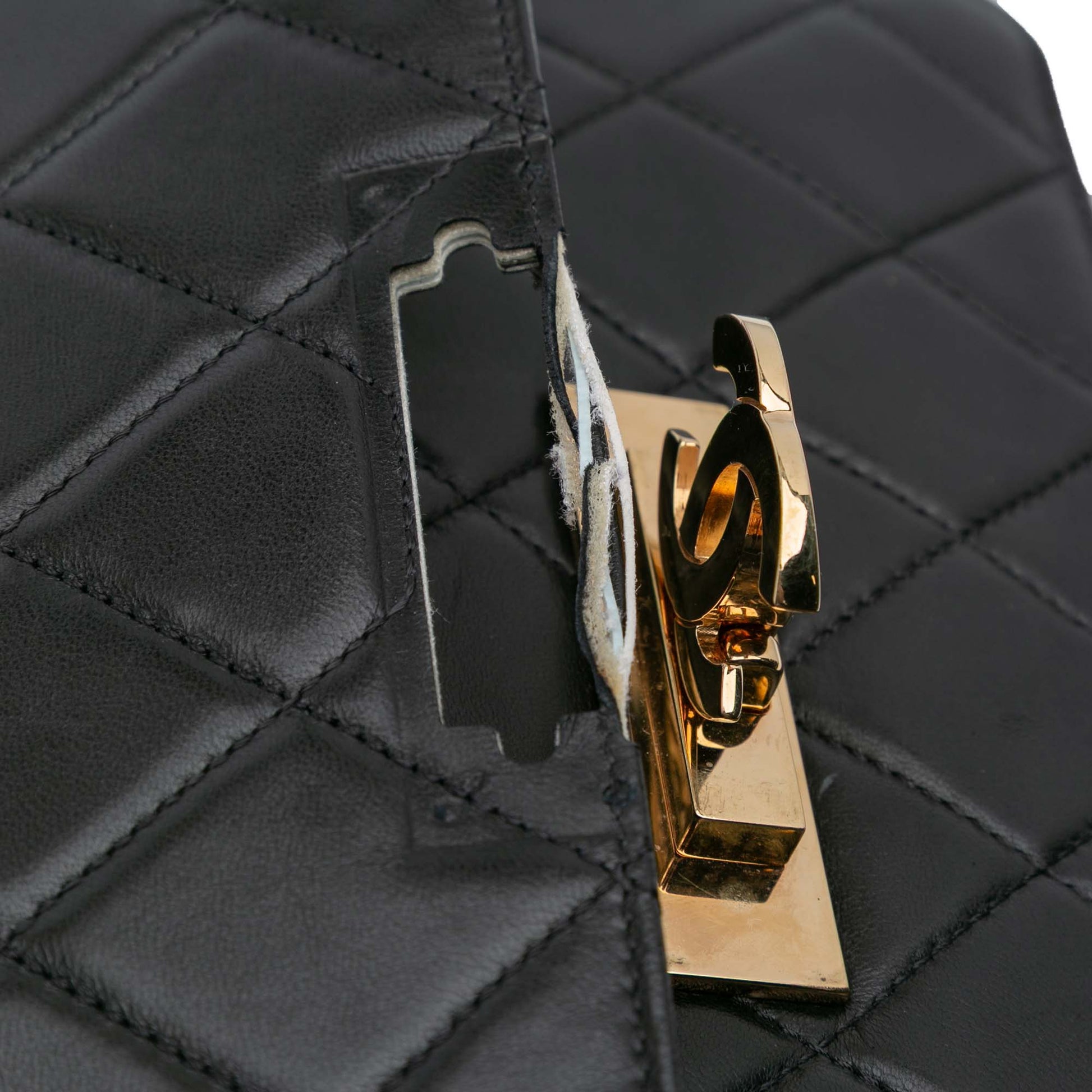 Chanel Quilted Lambskin Golden Class Flap