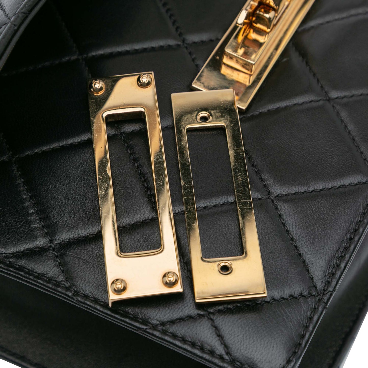 Chanel Quilted Lambskin Golden Class Flap