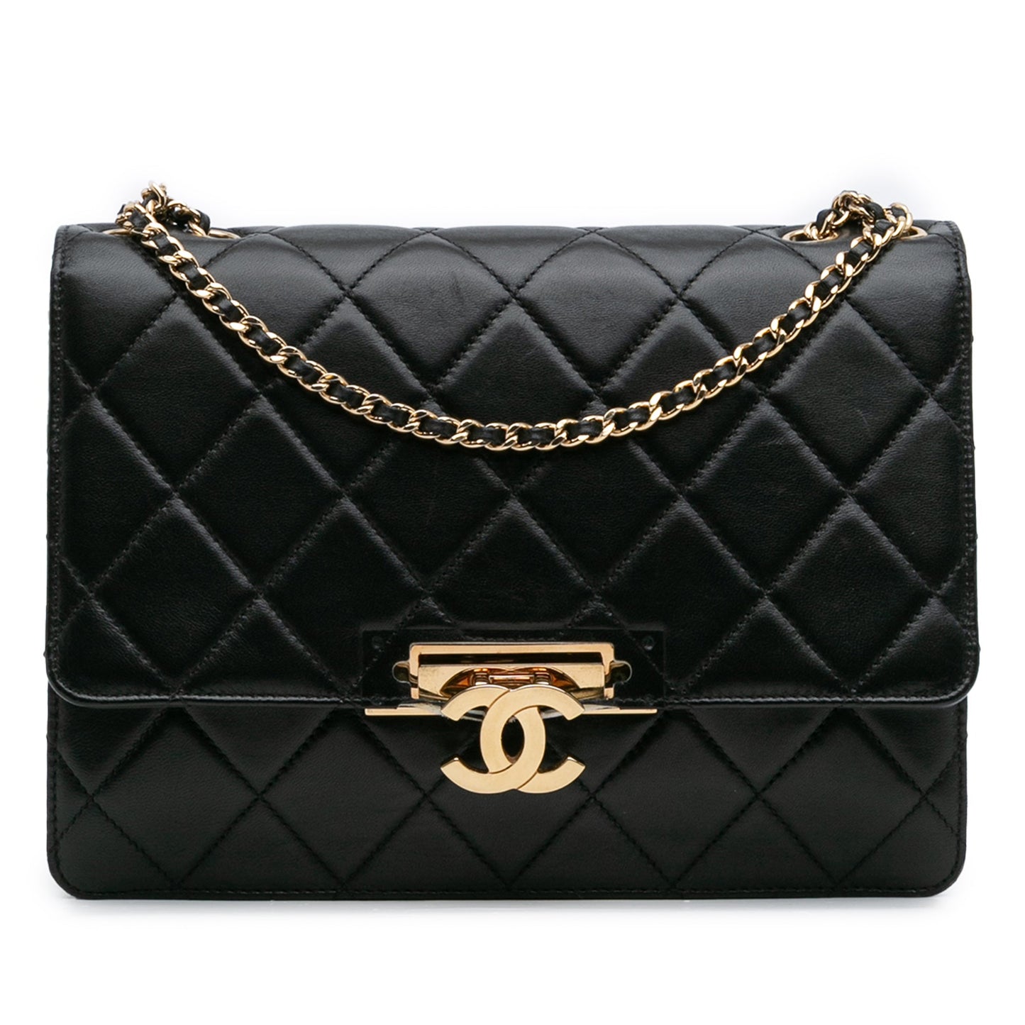 Chanel Quilted Lambskin Golden Class Flap