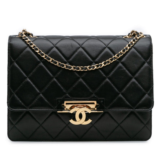 Chanel Quilted Lambskin Golden Class Flap