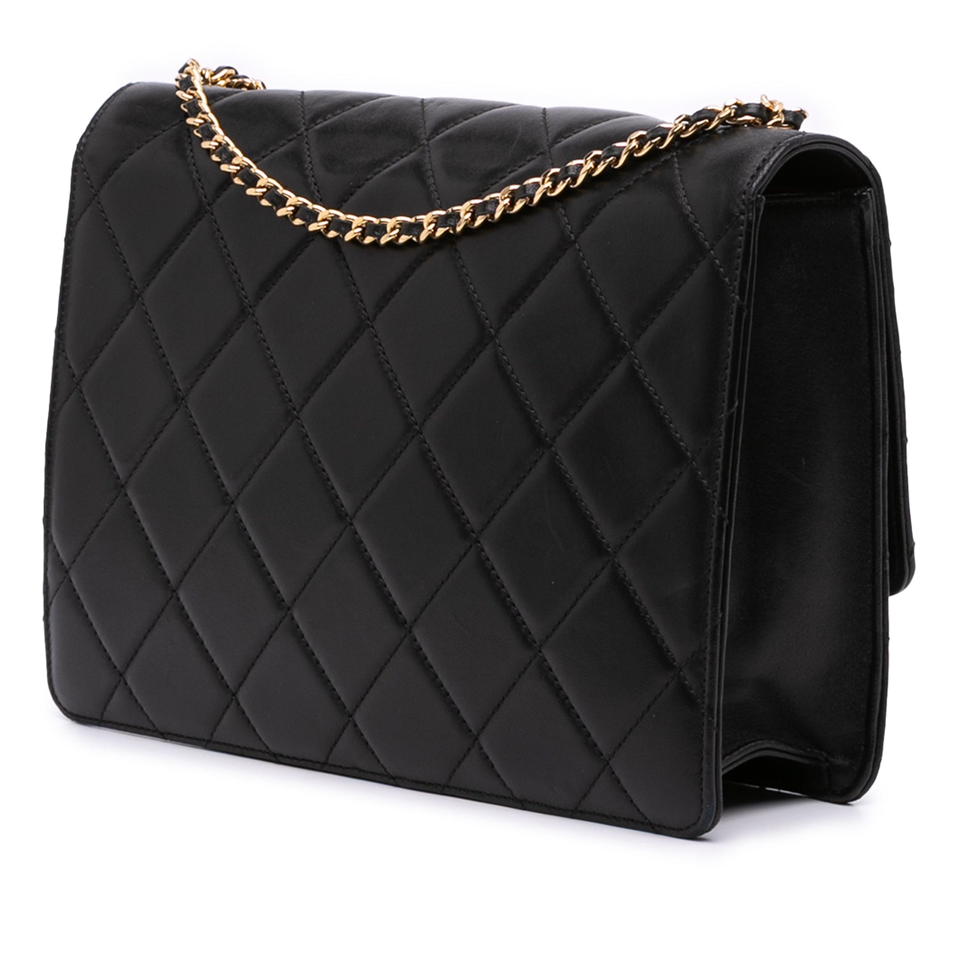 Chanel Quilted Lambskin Golden Class Flap