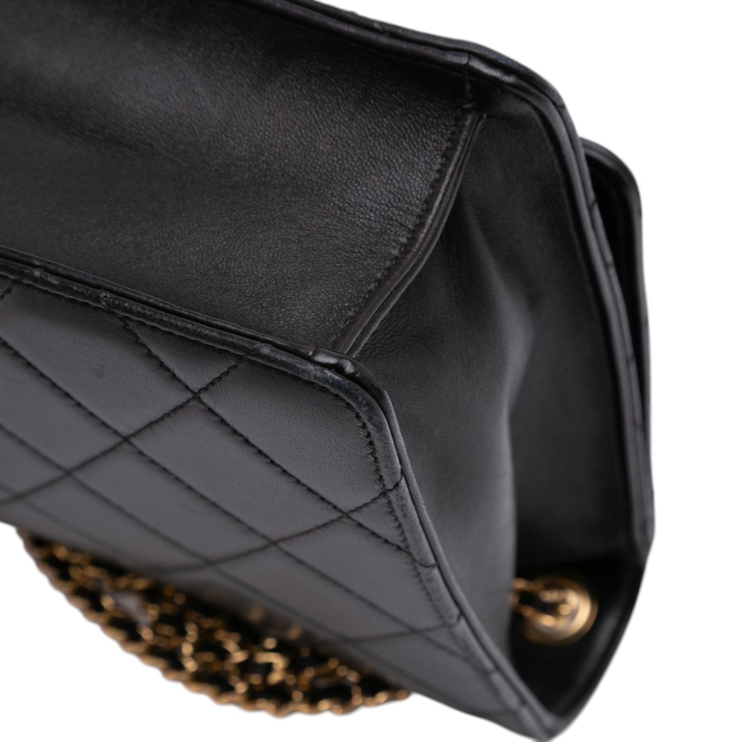 Chanel Quilted Lambskin Golden Class Flap
