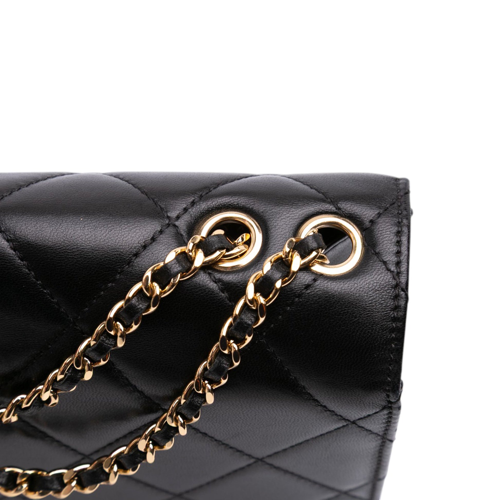 Chanel Quilted Lambskin Golden Class Flap