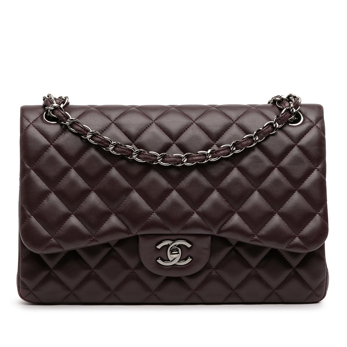 Jumbo Classic Lambskin Double Flap
