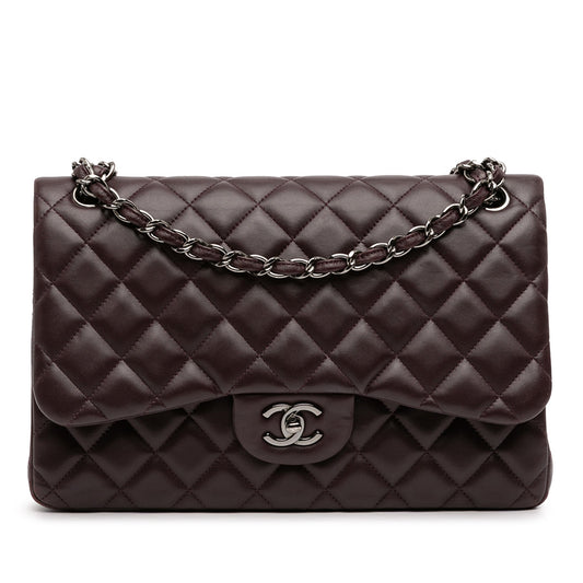 Jumbo Classic Lambskin Double Flap