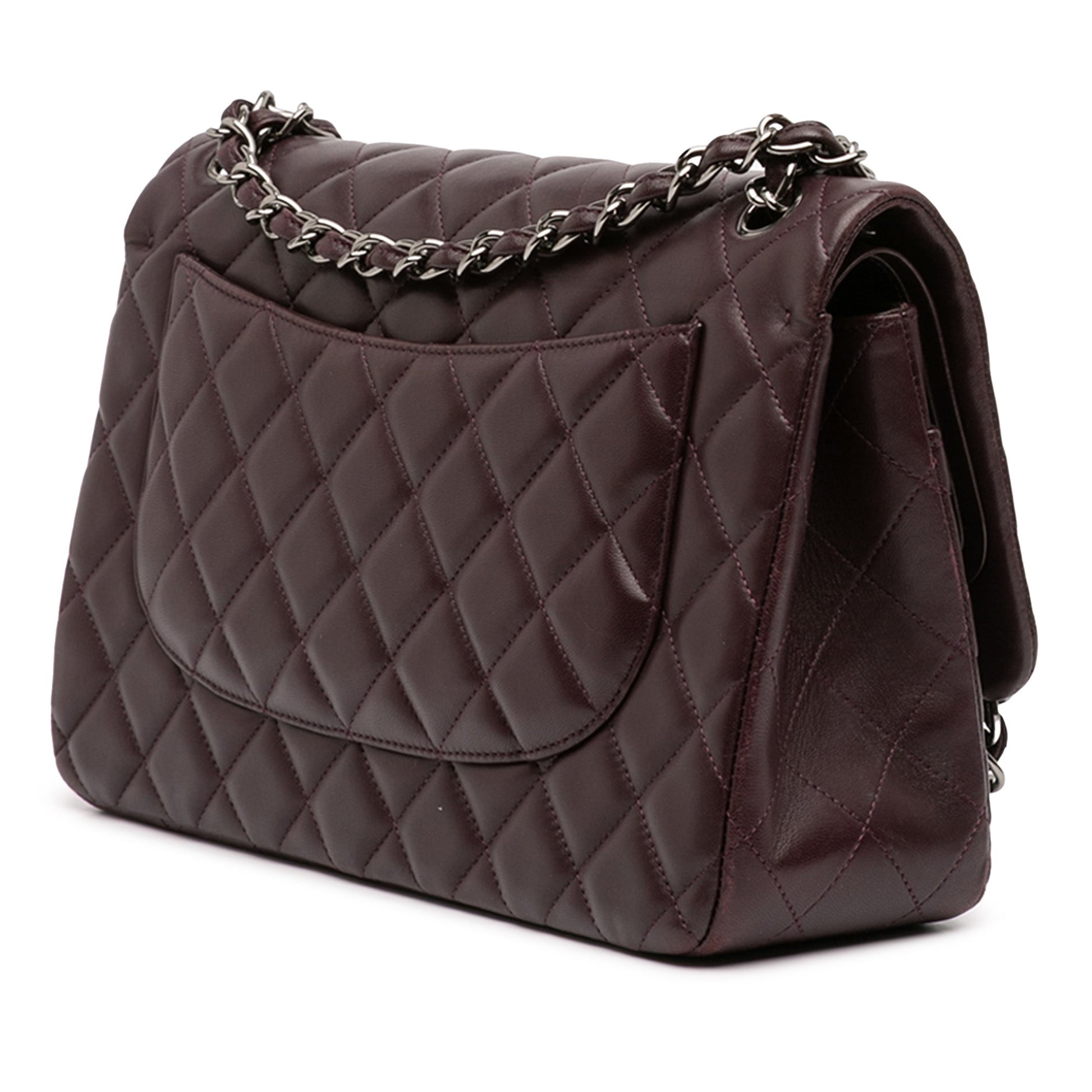 Jumbo Classic Lambskin Double Flap