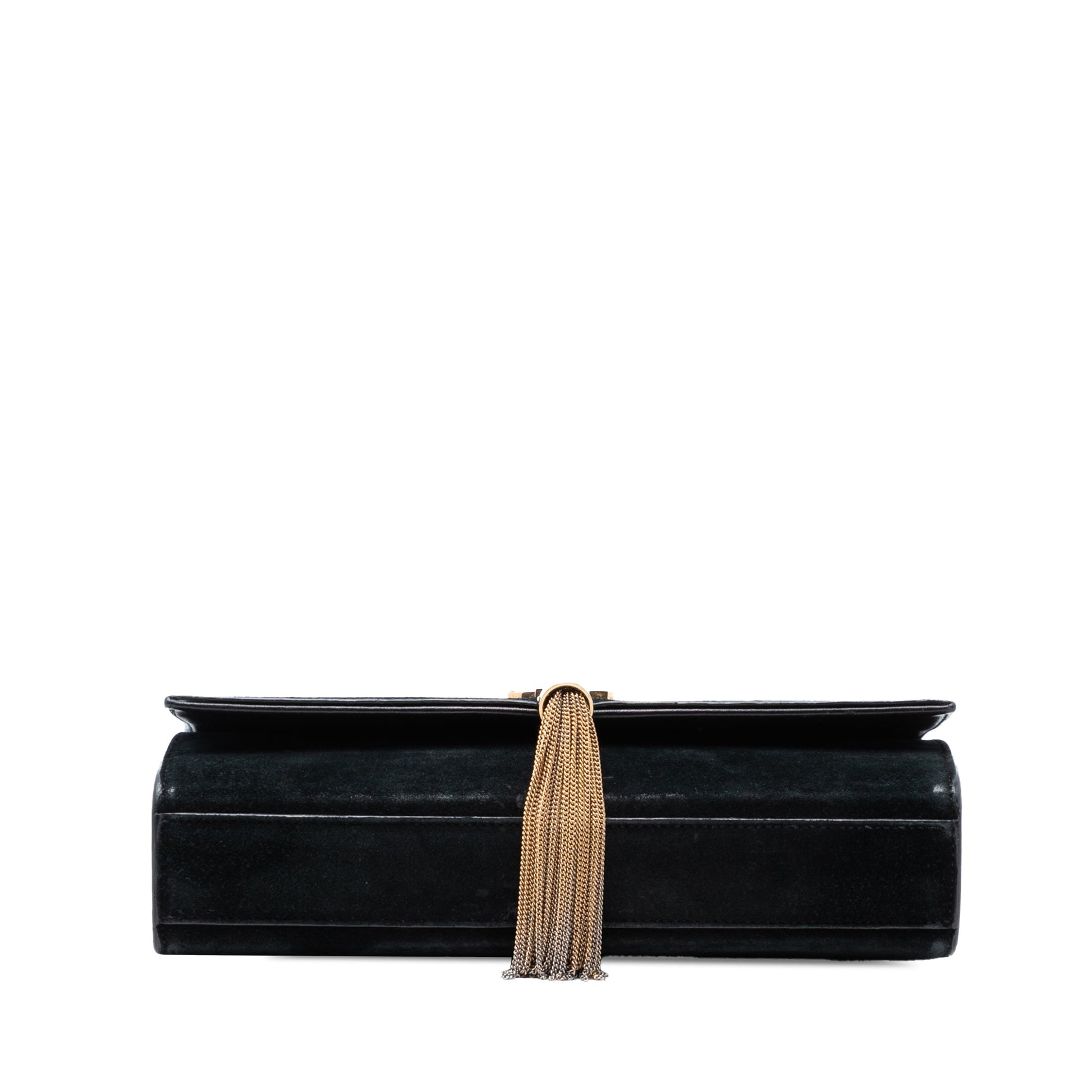 Saint Laurent Medium Suede Monogram Kate Tassel Crossbody