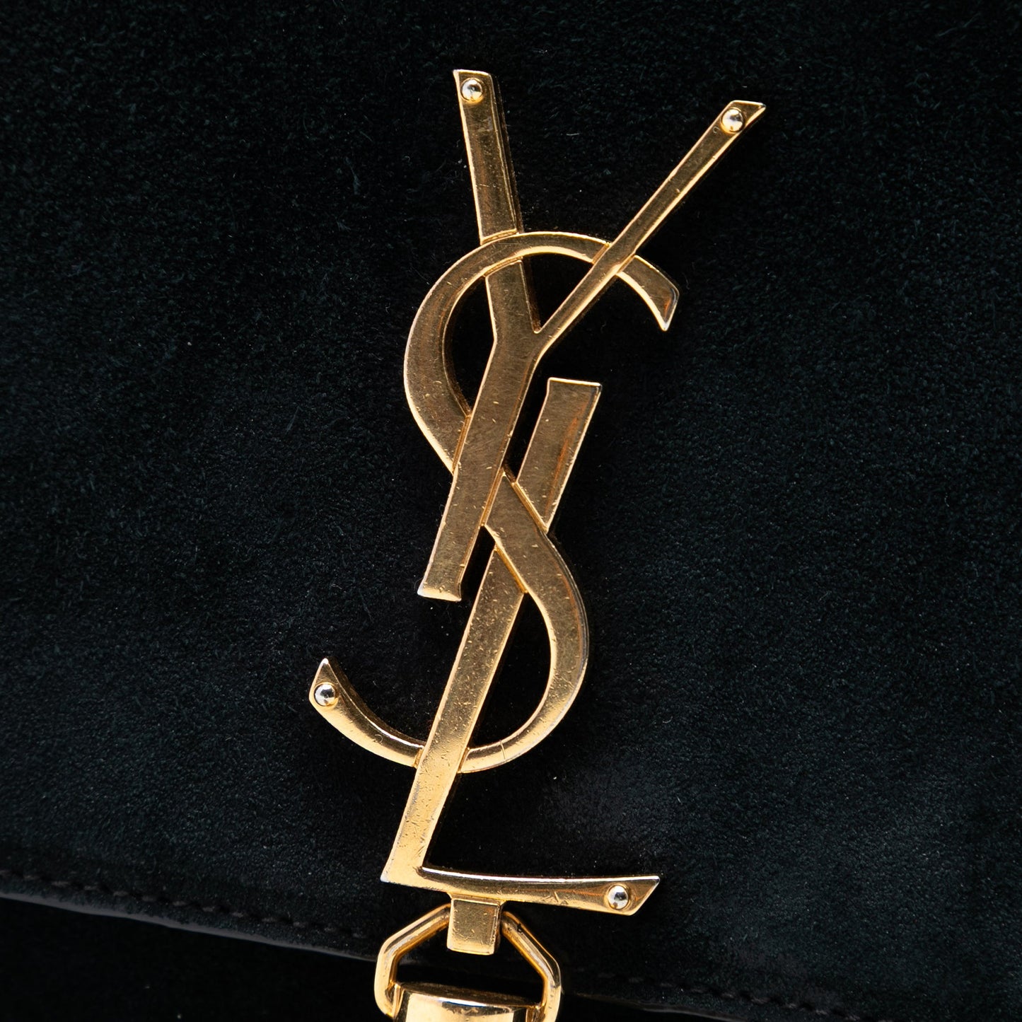 Saint Laurent Medium Suede Monogram Kate Tassel Crossbody