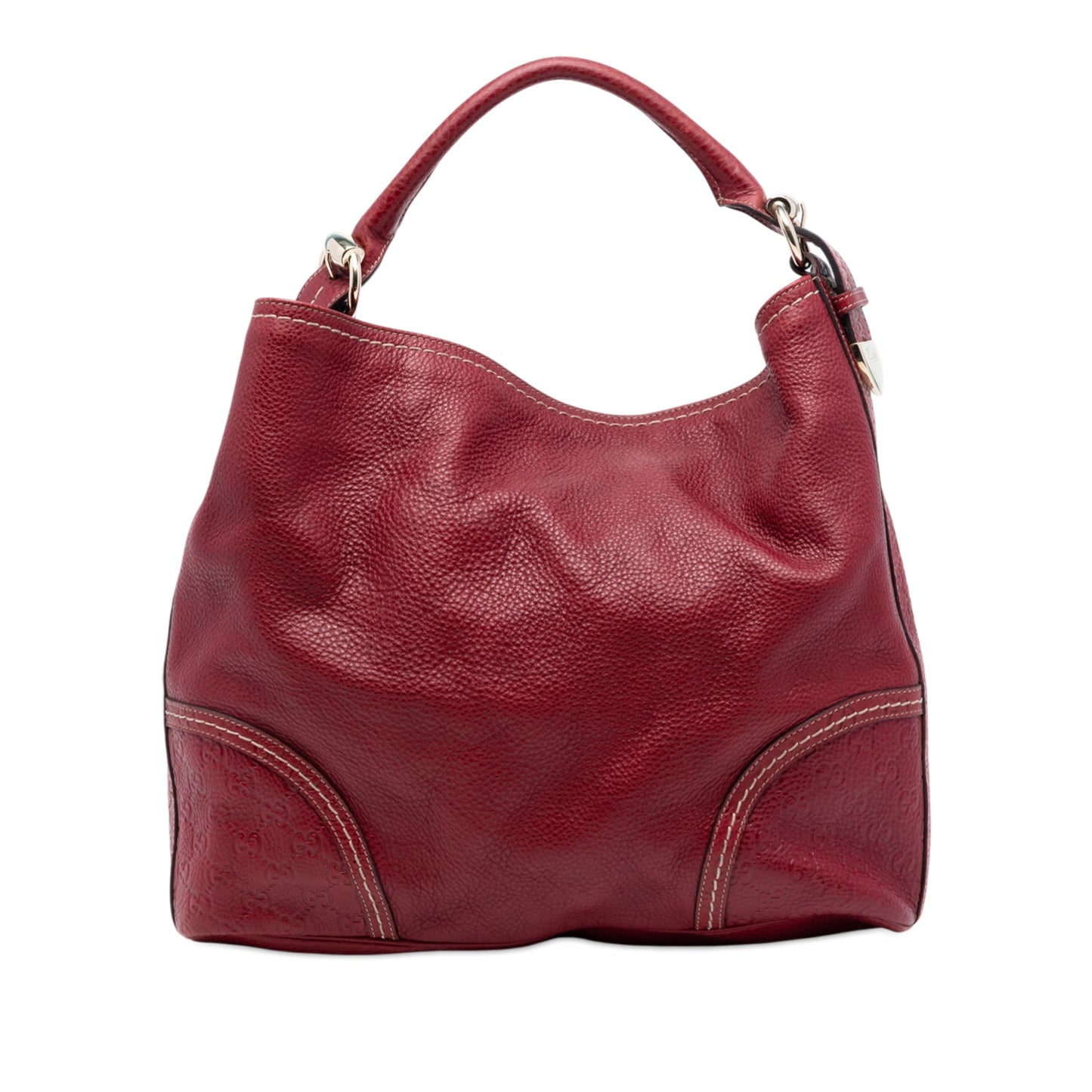 Large Guccissima Trimmed Leather Signoria Hobo Bag