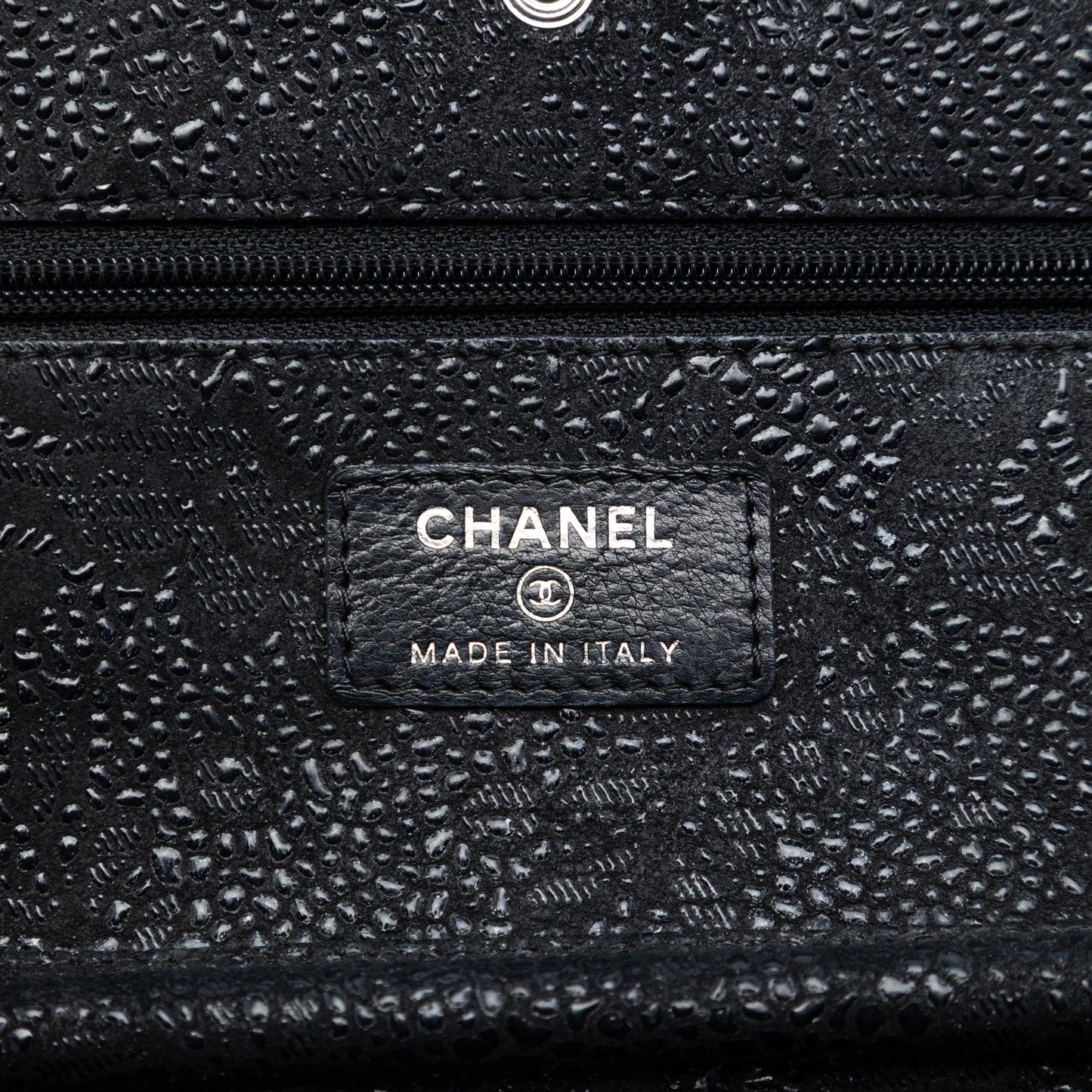 Chanel CC Lace Overlay Goatskin Wallet On Chain