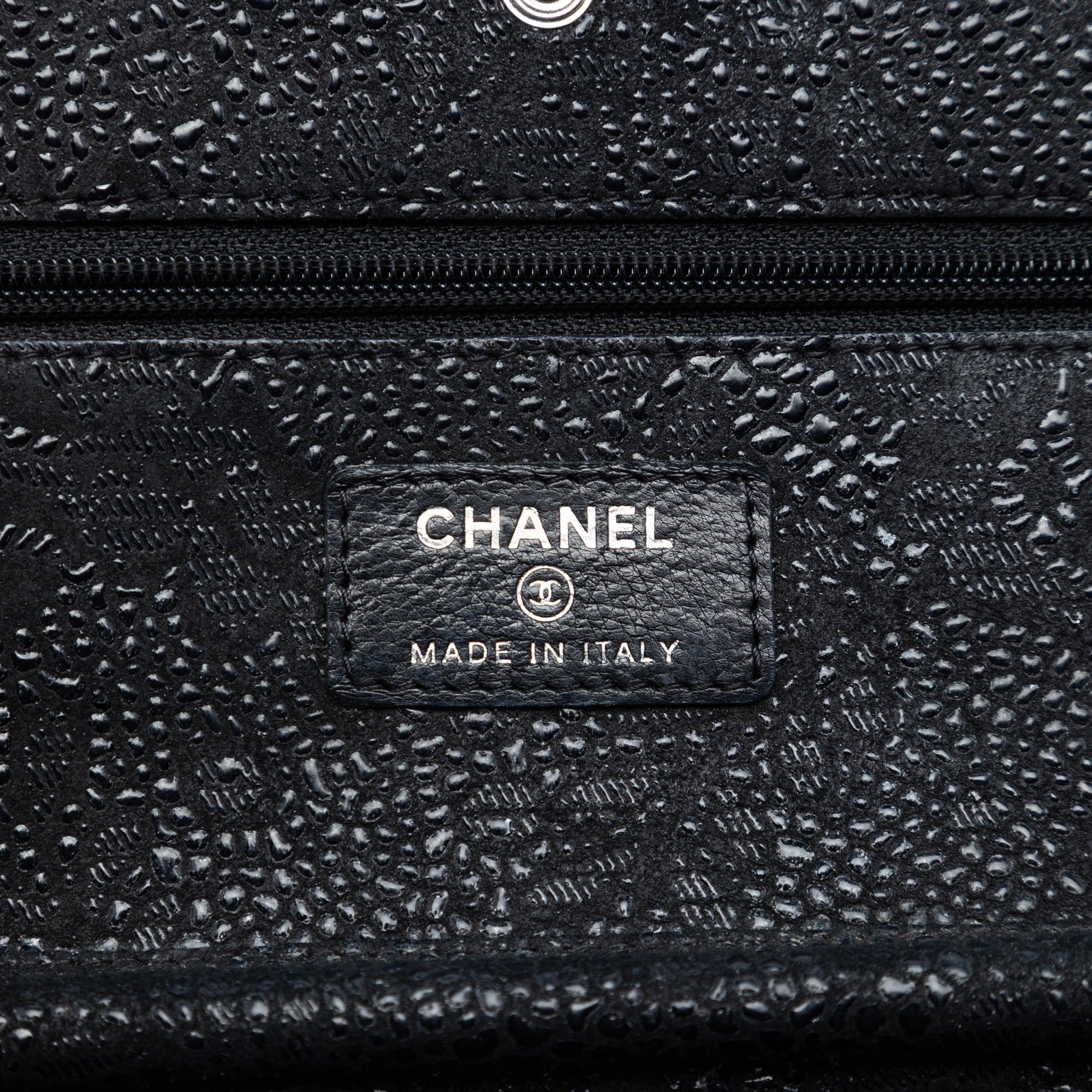 Chanel CC Lace Overlay Goatskin Wallet On Chain