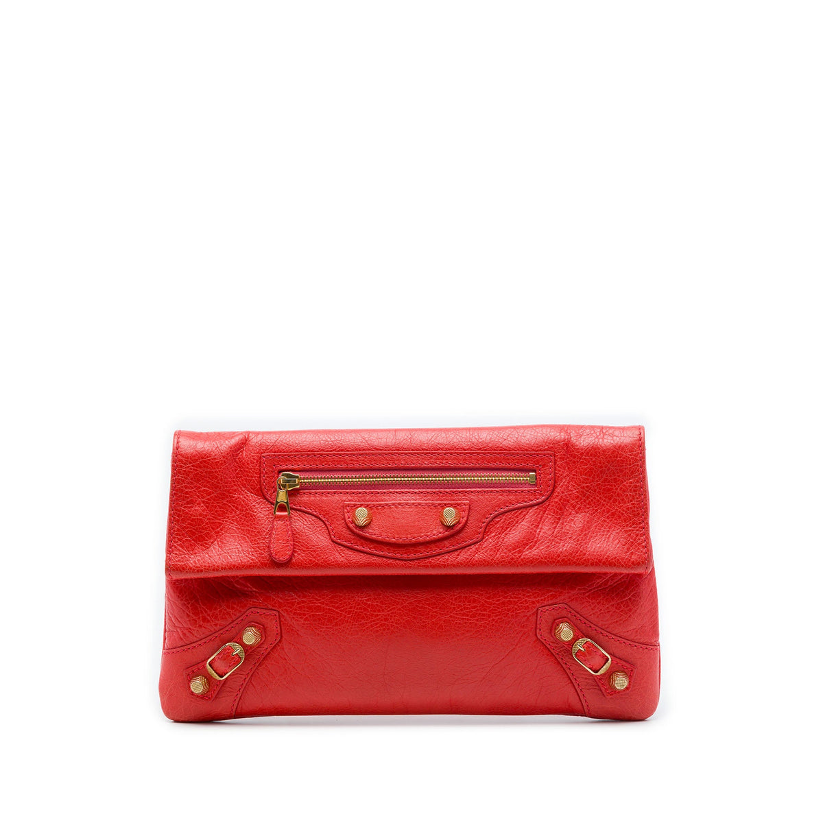 Balenciaga Lambskin Motocross Giant 12 Envelope Clutch