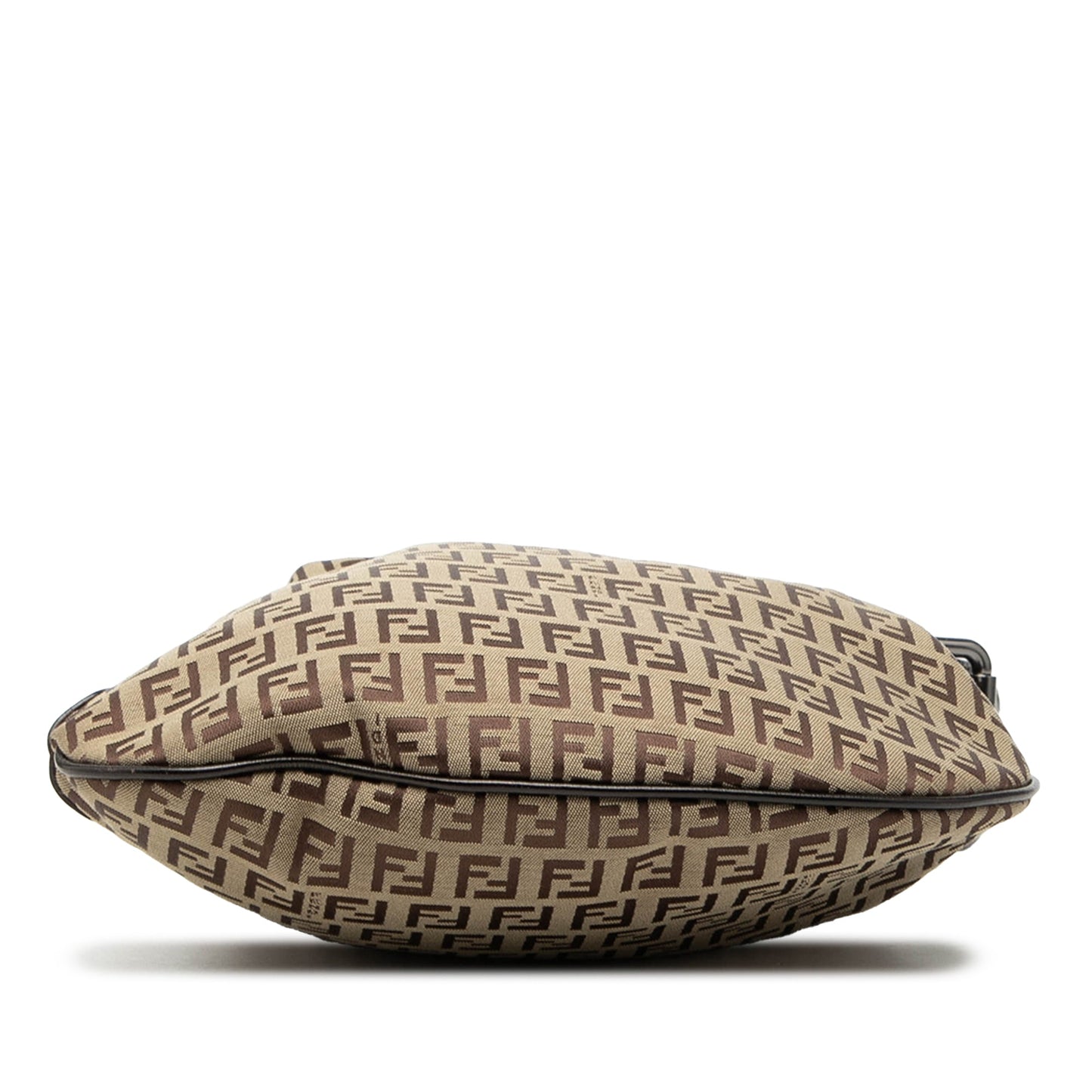 Fendi Zucchino Canvas Oyster Shoulder Bag