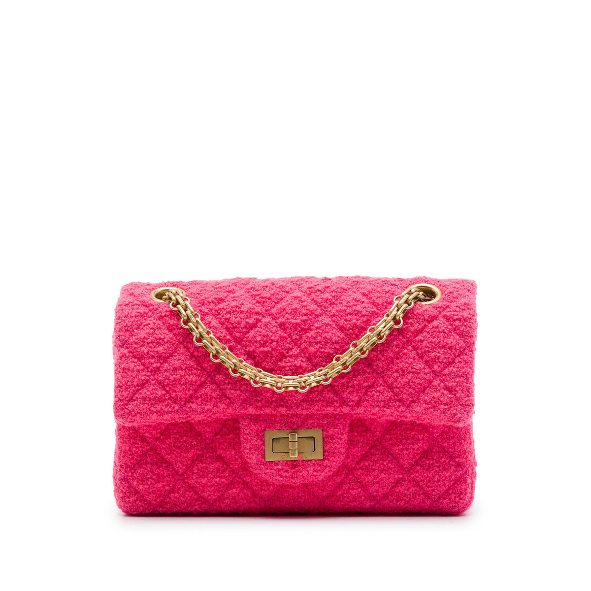 Chanel Mini Quilted Tweed Reissue 2.55 Single Flap 224