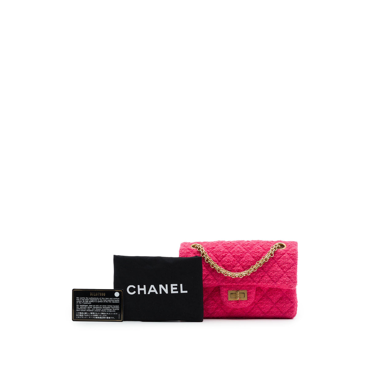 Chanel Mini Quilted Tweed Reissue 2.55 Single Flap 224