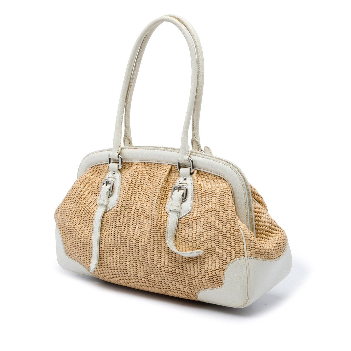 Prada Raffia Shoulder Bag